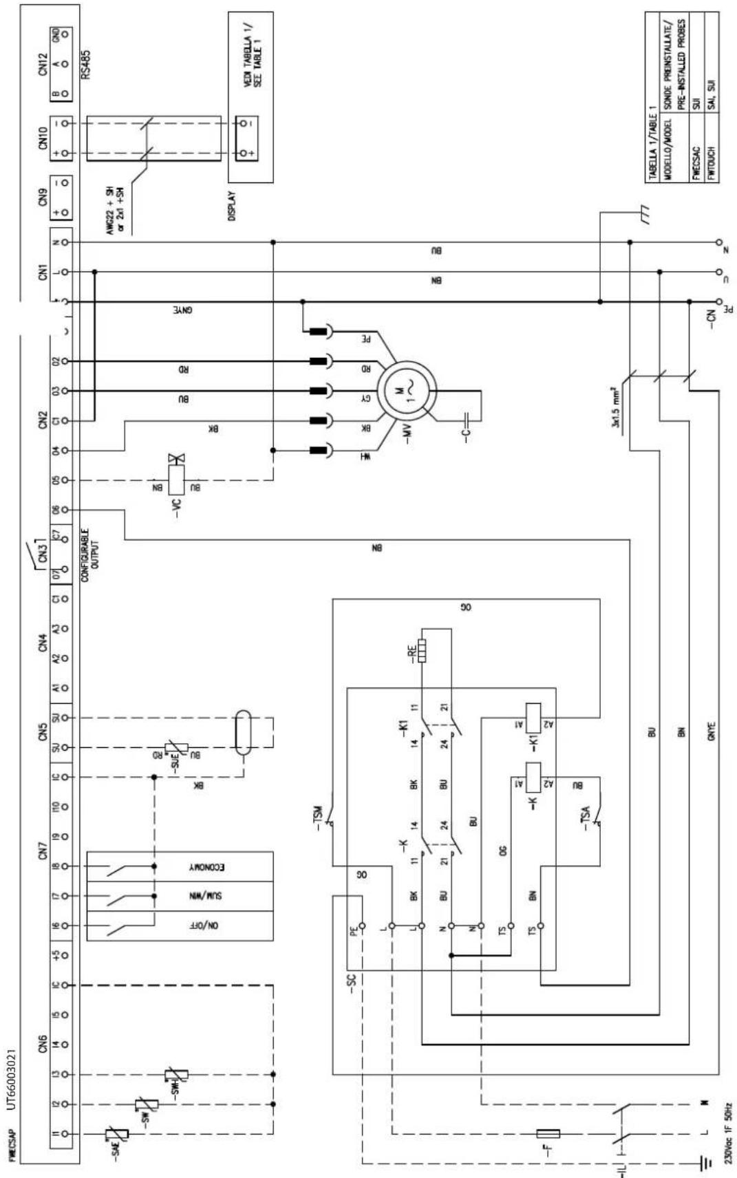 DAIKIN FWB15CATN6V3 - Specific for schemes with FWECSAP control - 7