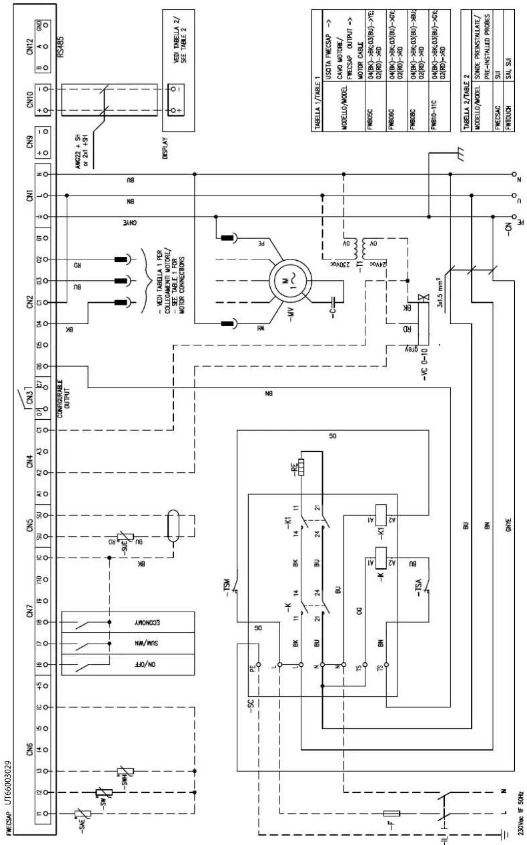 DAIKIN FWB15CATN6V3 - Specific for schemes with FWECSAP control - 14