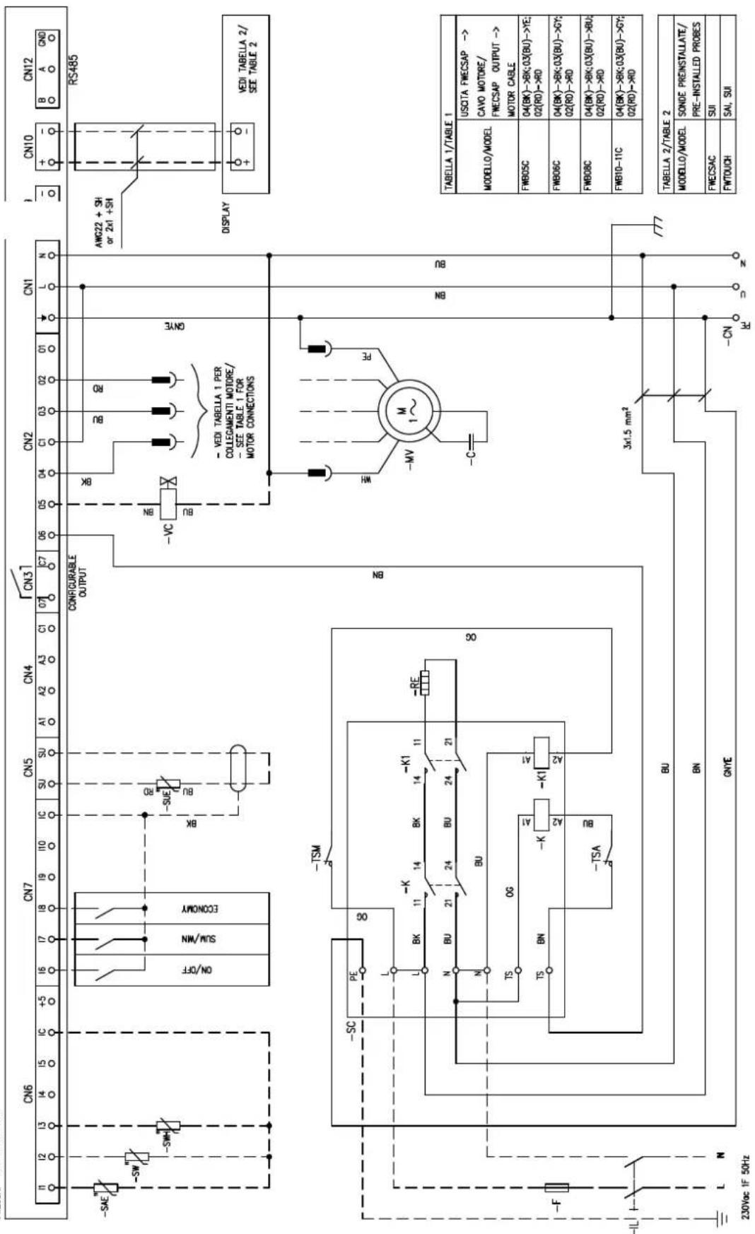 DAIKIN FWB15CATN6V3 - Specific for schemes with FWECSAP control - 8