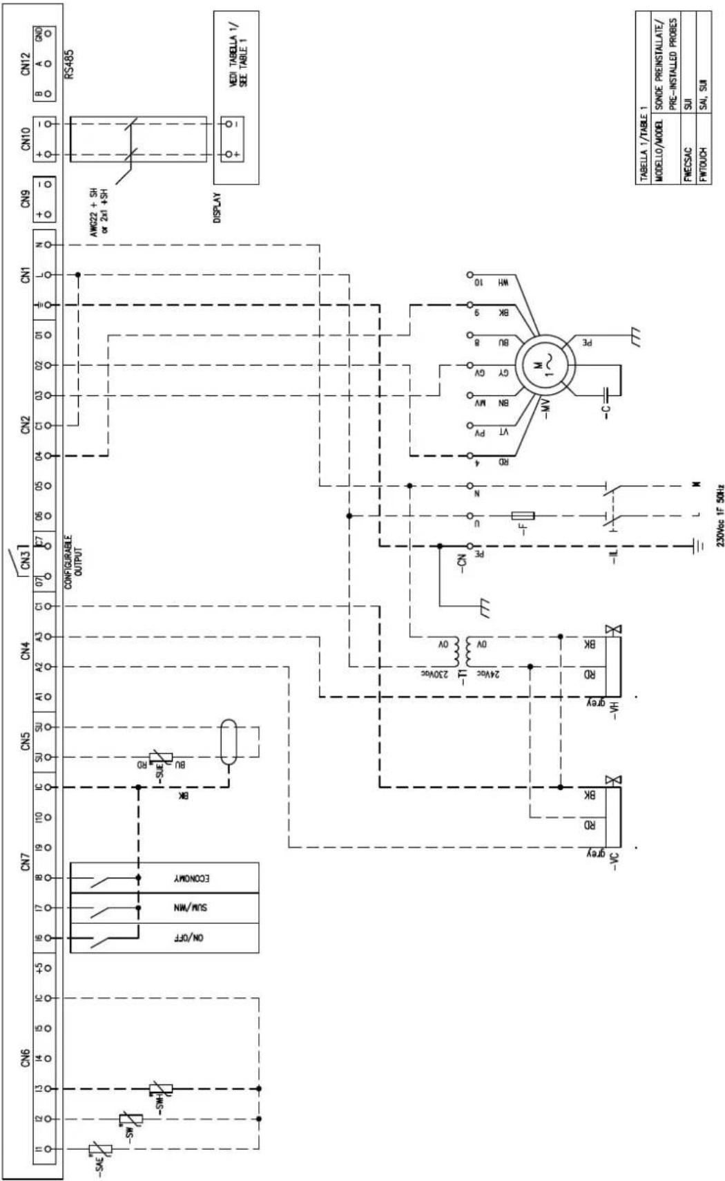 DAIKIN FWB15CATN6V3 - Specific for schemes with FWECSAP control - 22