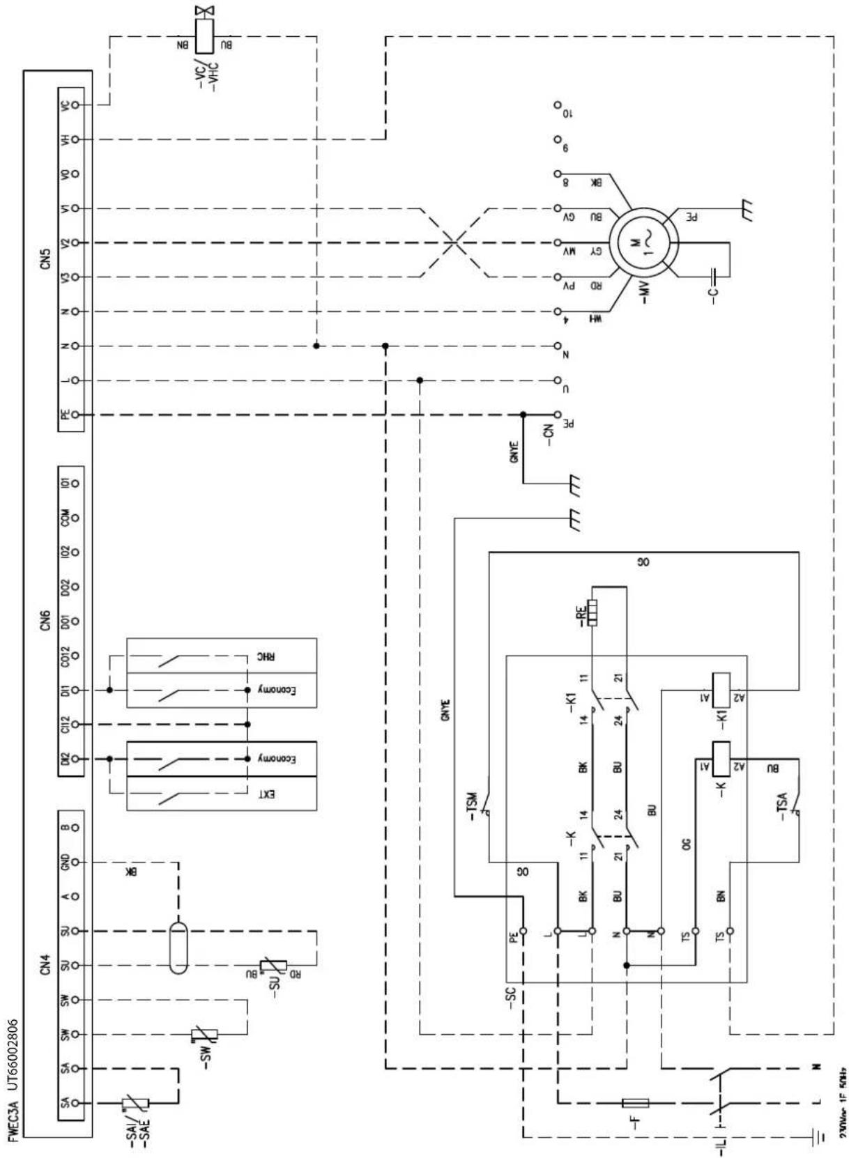DAIKIN FWB15CATN6V3 - Specific for schemes with FWECSAP control - 45