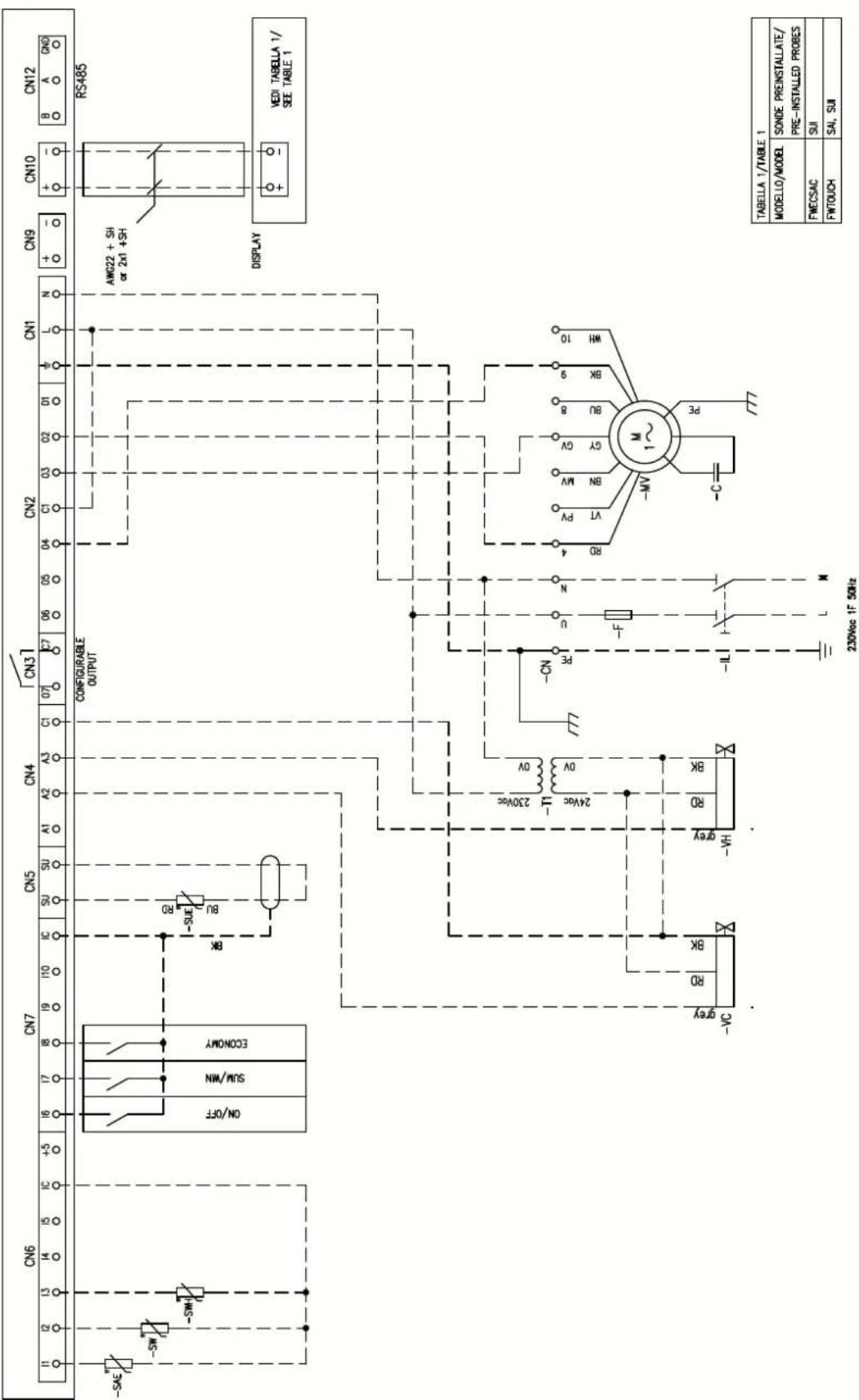DAIKIN FWB11CAFN6V3 - Specific for schemes with FWECSAP control - 21
