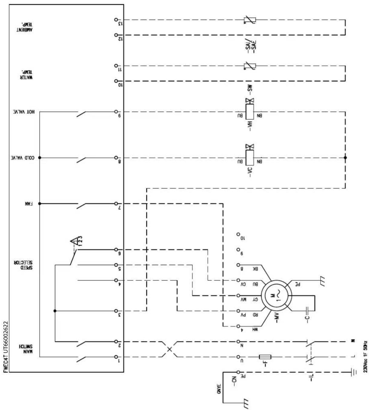 DAIKIN FWB11CAFN6V3 - Specific for schemes with FWECSAP control - 50