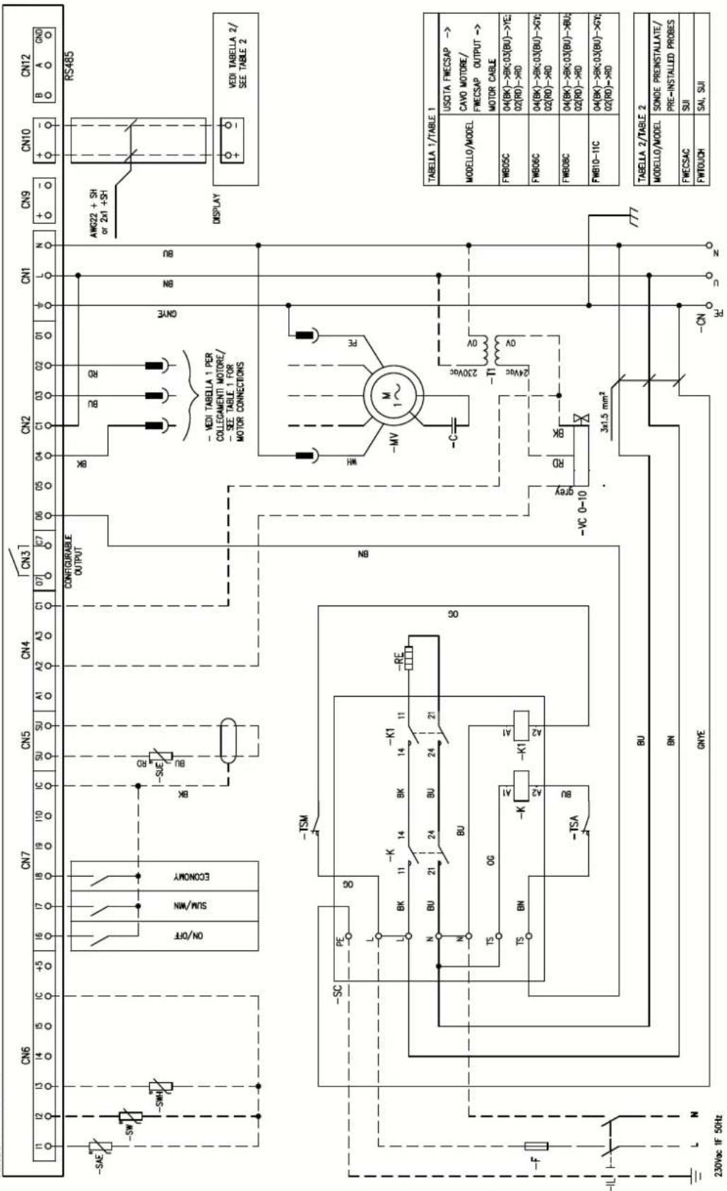 DAIKIN FWB11CATN6V3 - Specific for schemes with FWECSAP control - 13
