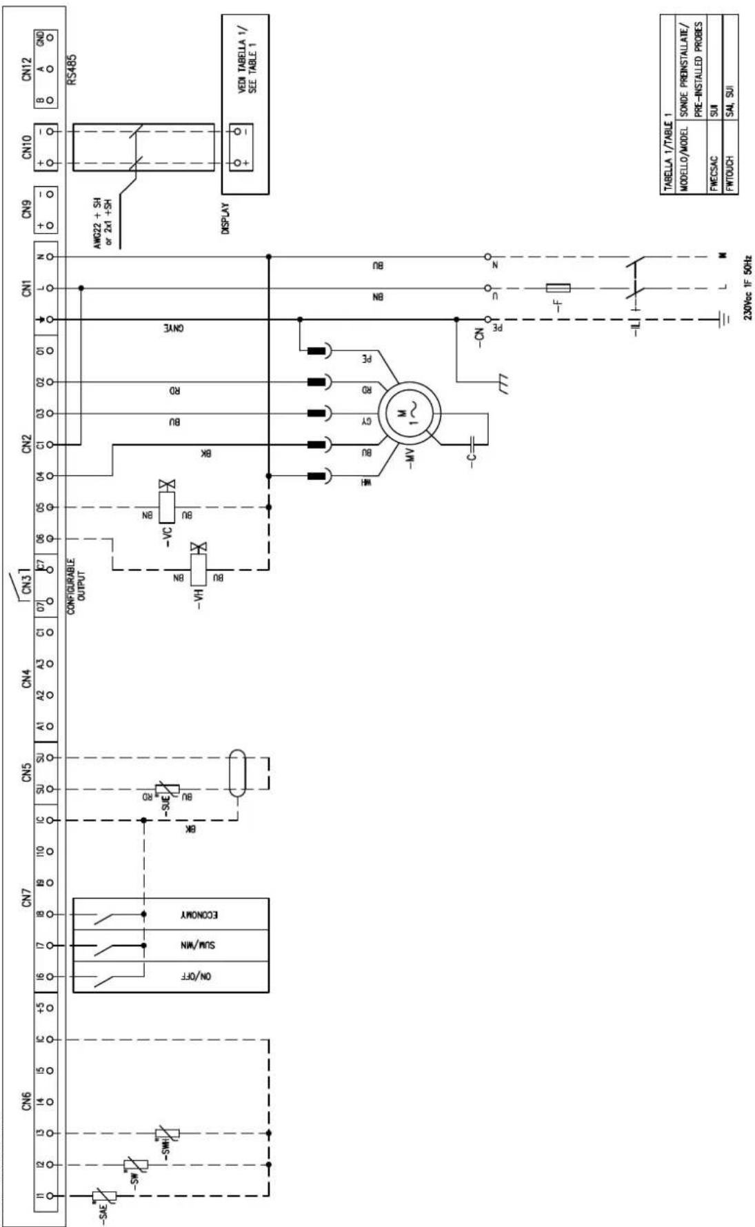 DAIKIN FWB11CATN6V3 - Specific for schemes with FWECSAP control - 6