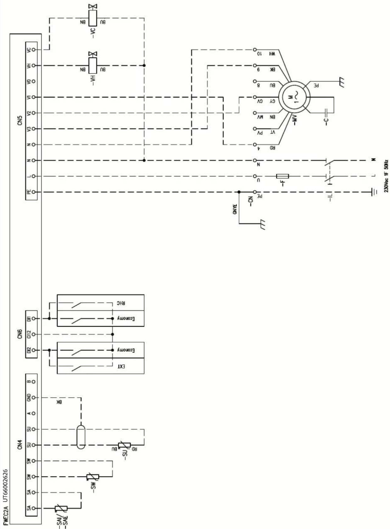 DAIKIN FWB10CAFN6V3 - Specific for schemes with FWECSAP control - 34