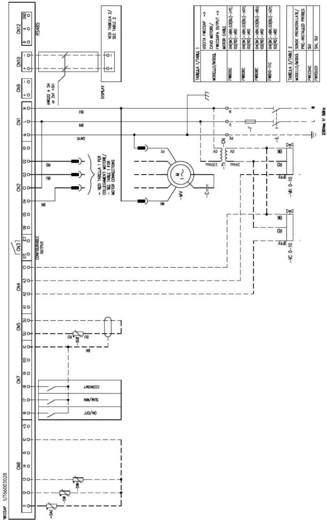 DAIKIN FWB10CAFN6V3 - Specific for schemes with FWECSAP control - 11