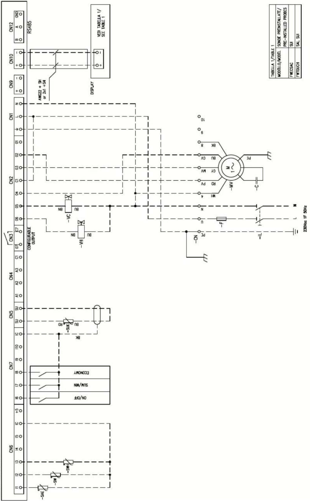 DAIKIN FWB10CAFN6V3 - Specific for schemes with FWECSAP control - 18