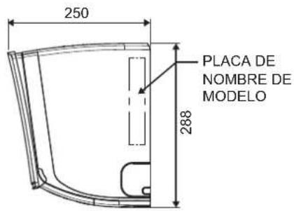 DAIKIN FTXC50BV1B - DIMENSION DE ESQUEMA - 3