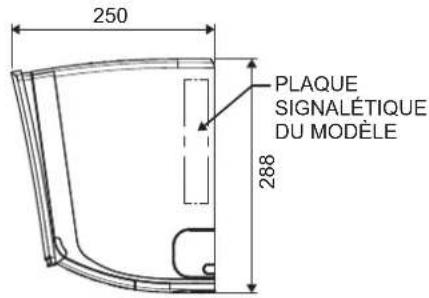 DAIKIN FTXC50BV1B - DIMENSION EXTÉRIEURE - 3