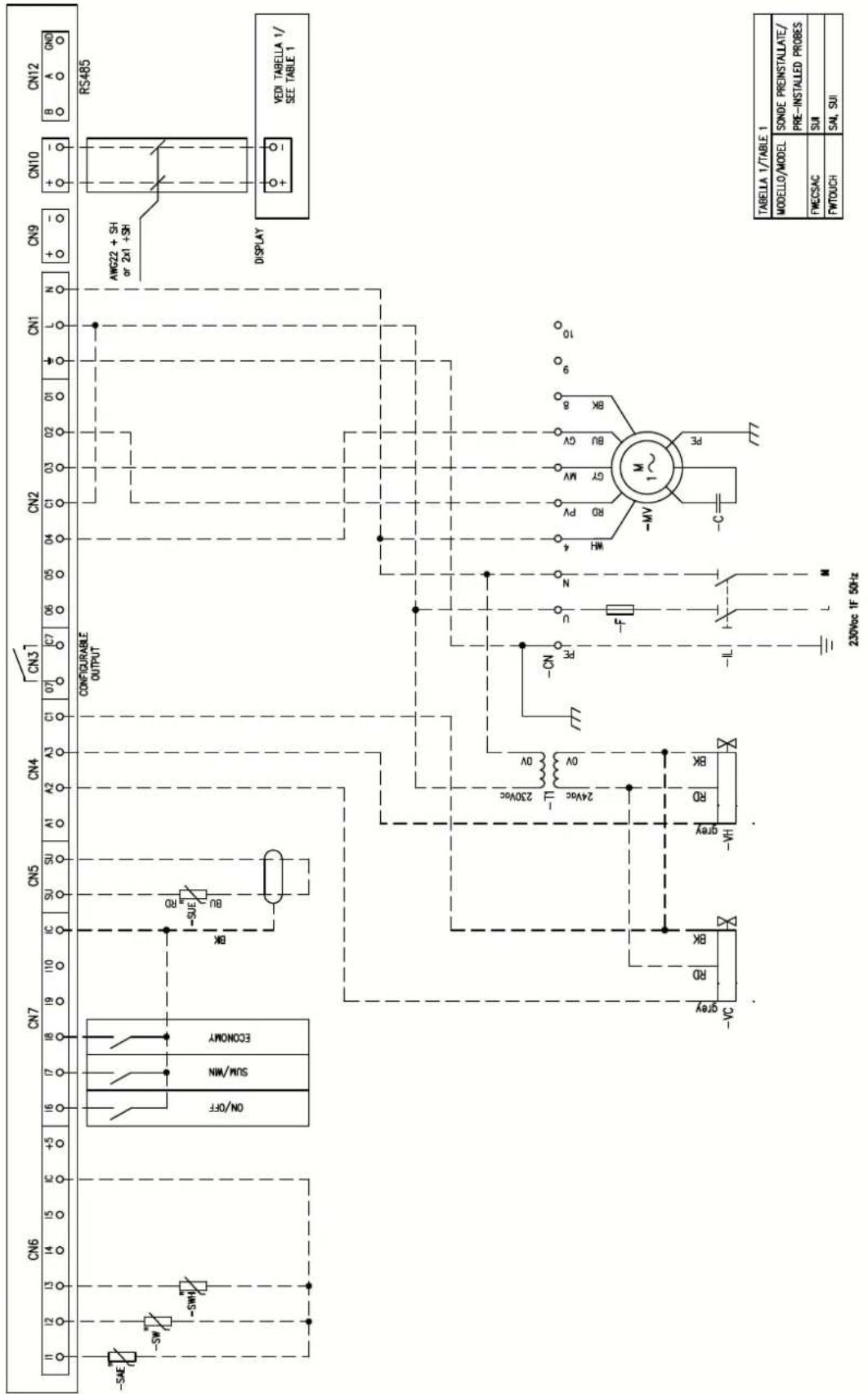 DAIKIN FWB04CATN6V3 - Specific for schemes with FWECSAP control - 23