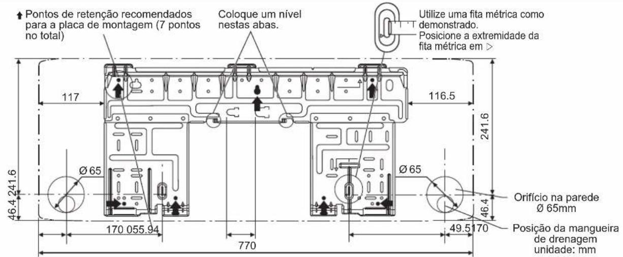 DAIKIN FTXC20BV1B - INSTALAR A PLACA DE MONTAGEM - 2