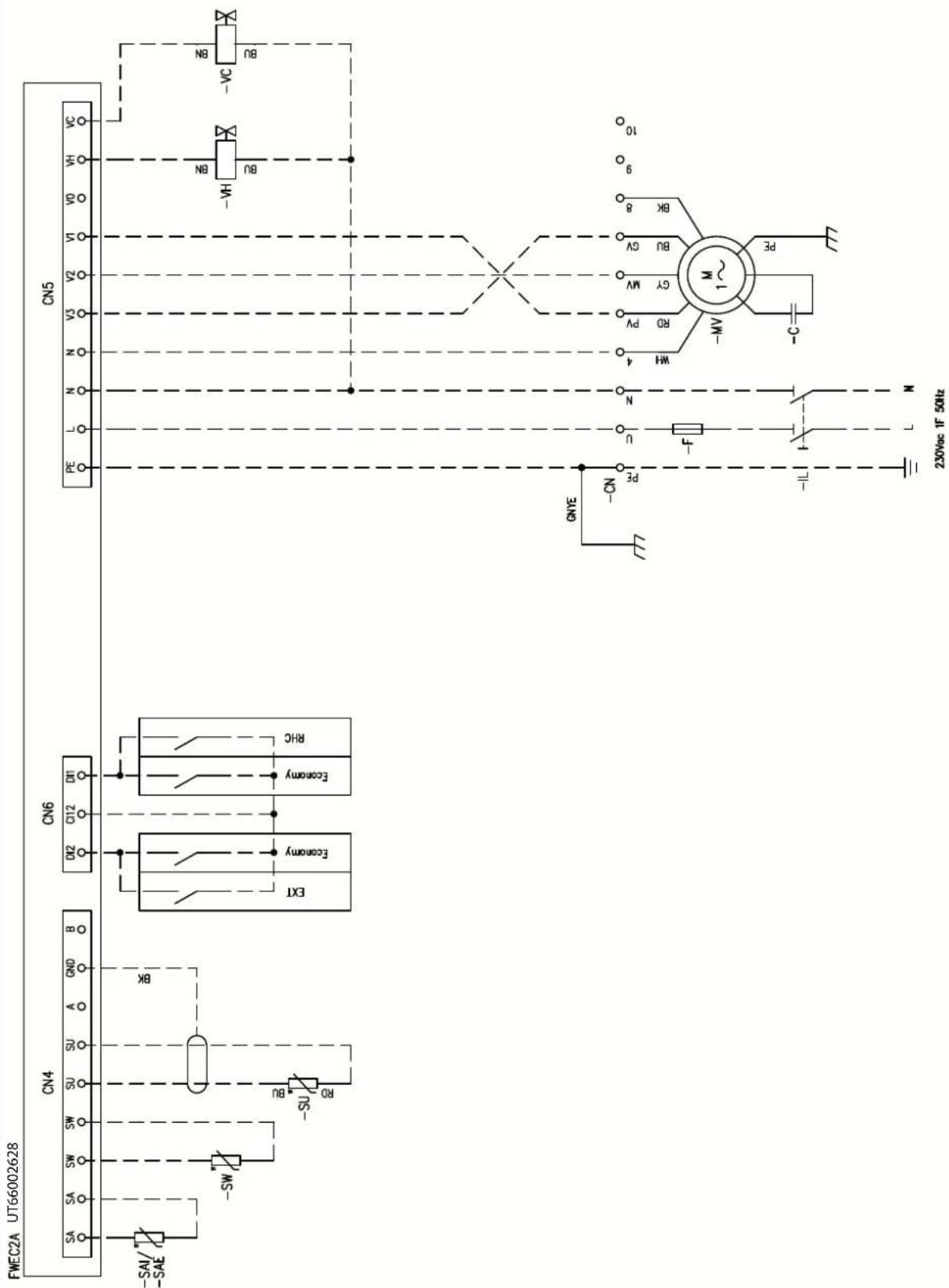 DAIKIN FWB10CATN6V3 - Specific for schemes with FWECSAP control - 36