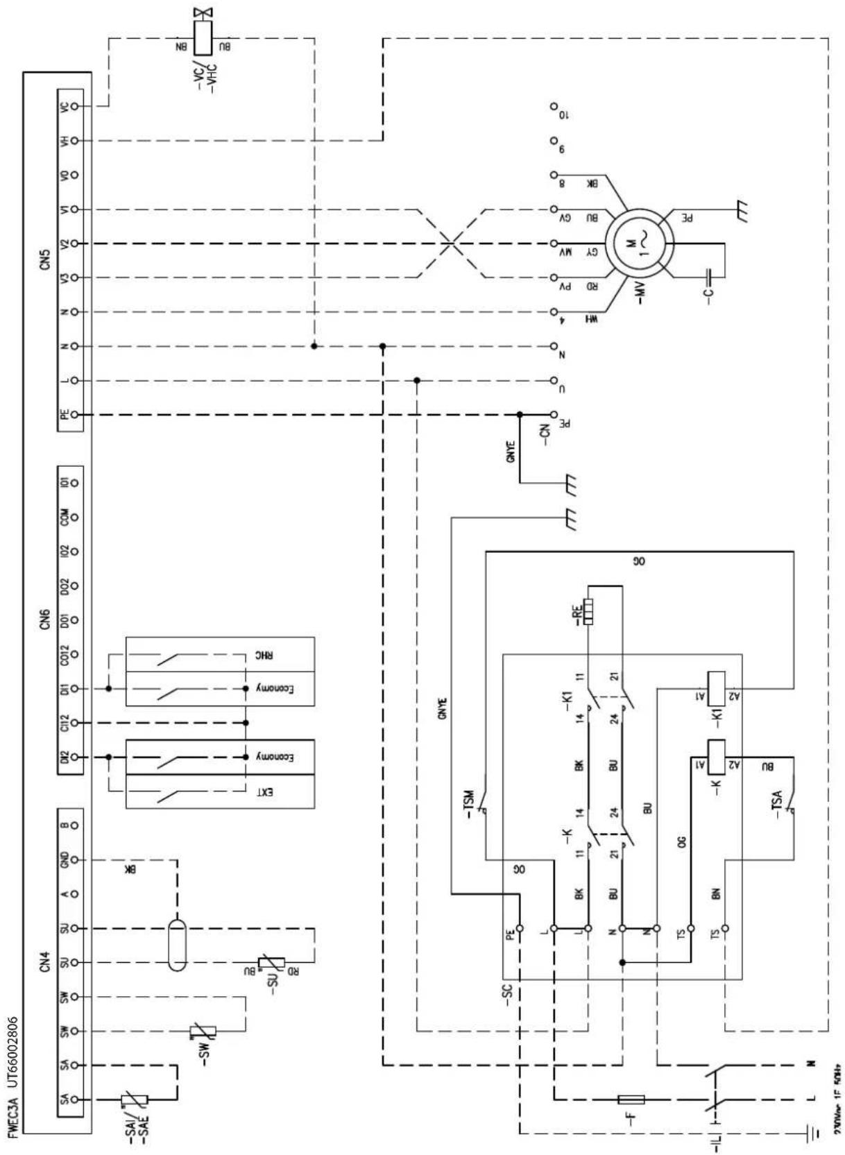 DAIKIN FWB10CATN6V3 - Specific for schemes with FWECSAP control - 45