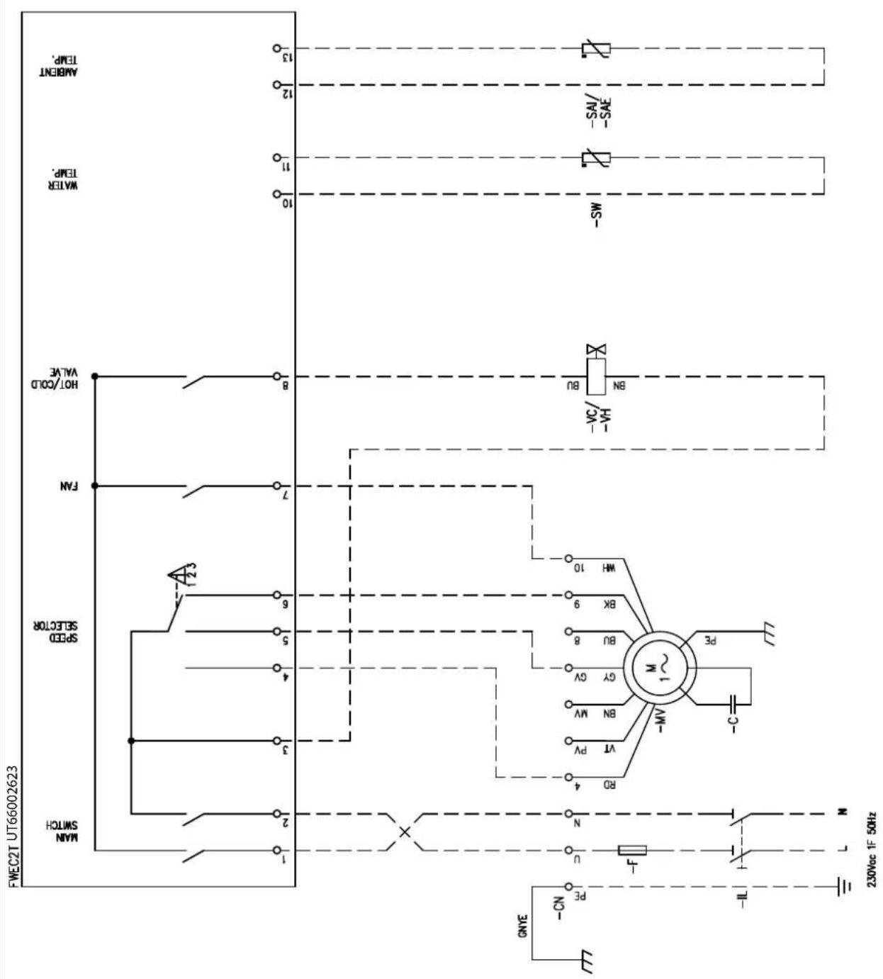 DAIKIN FWB08CAFN6V3 - Specific for schemes with FWECSAP control - 46