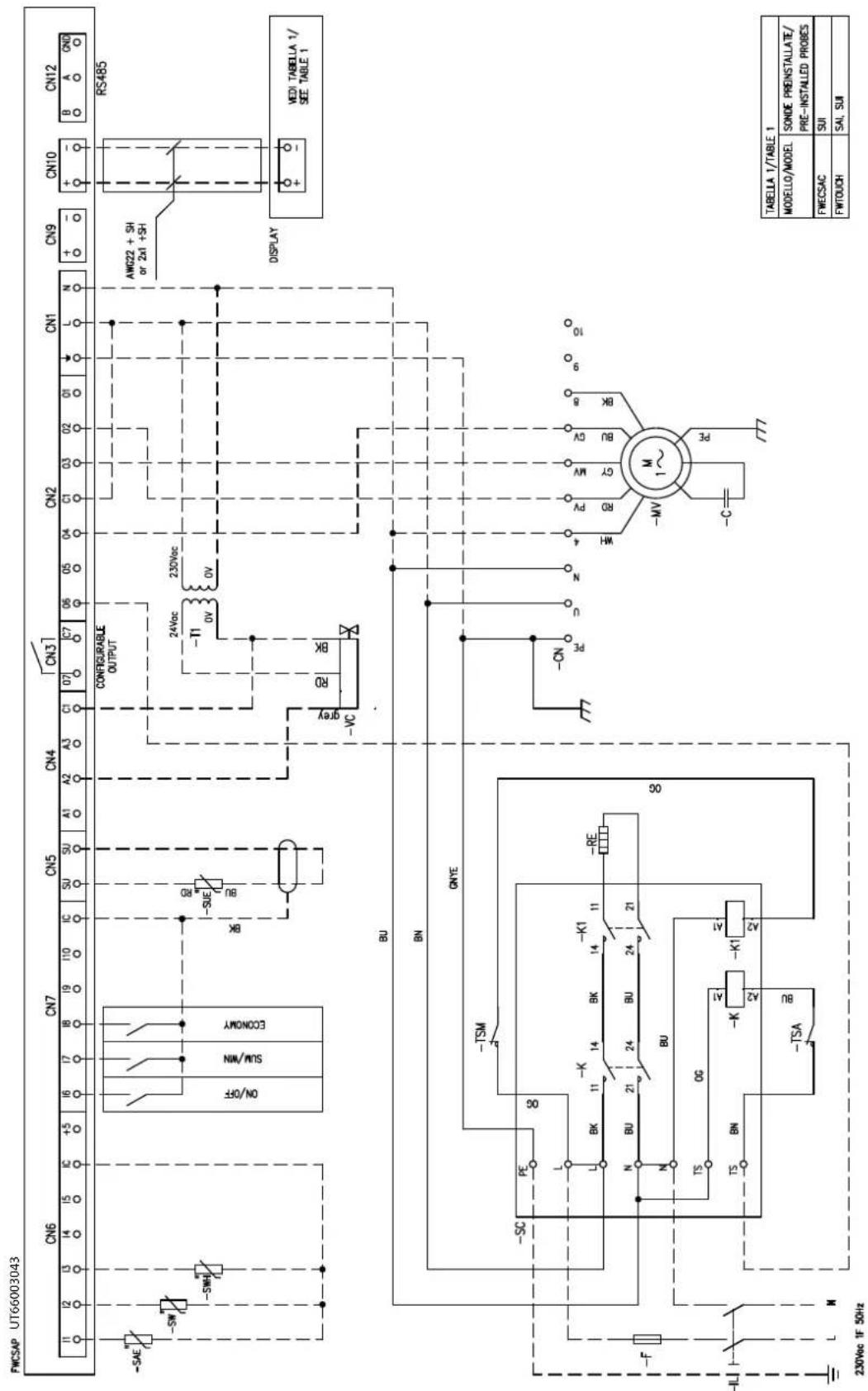 DAIKIN FWB08CAFN6V3 - Specific for schemes with FWECSAP control - 27