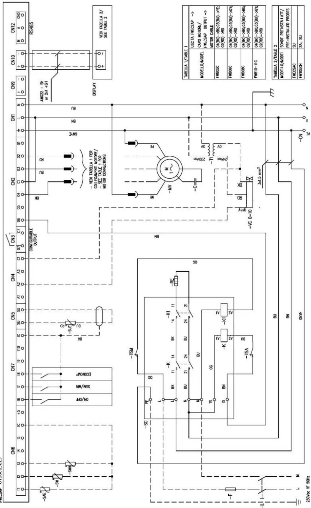 DAIKIN FWB08CAFN6V3 - Specific for schemes with FWECSAP control - 14