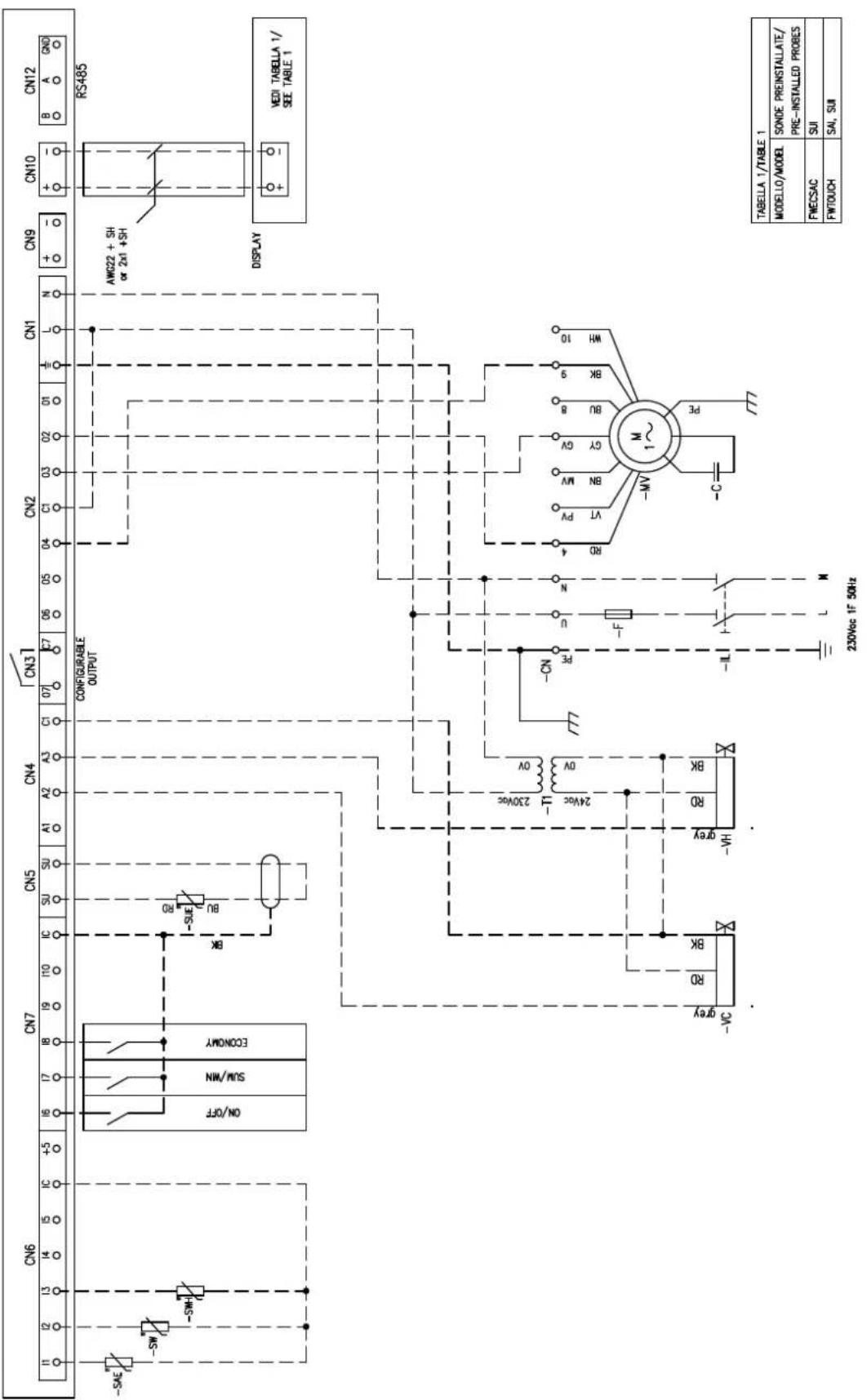 DAIKIN FWB08CAFN6V3 - Specific for schemes with FWECSAP control - 22
