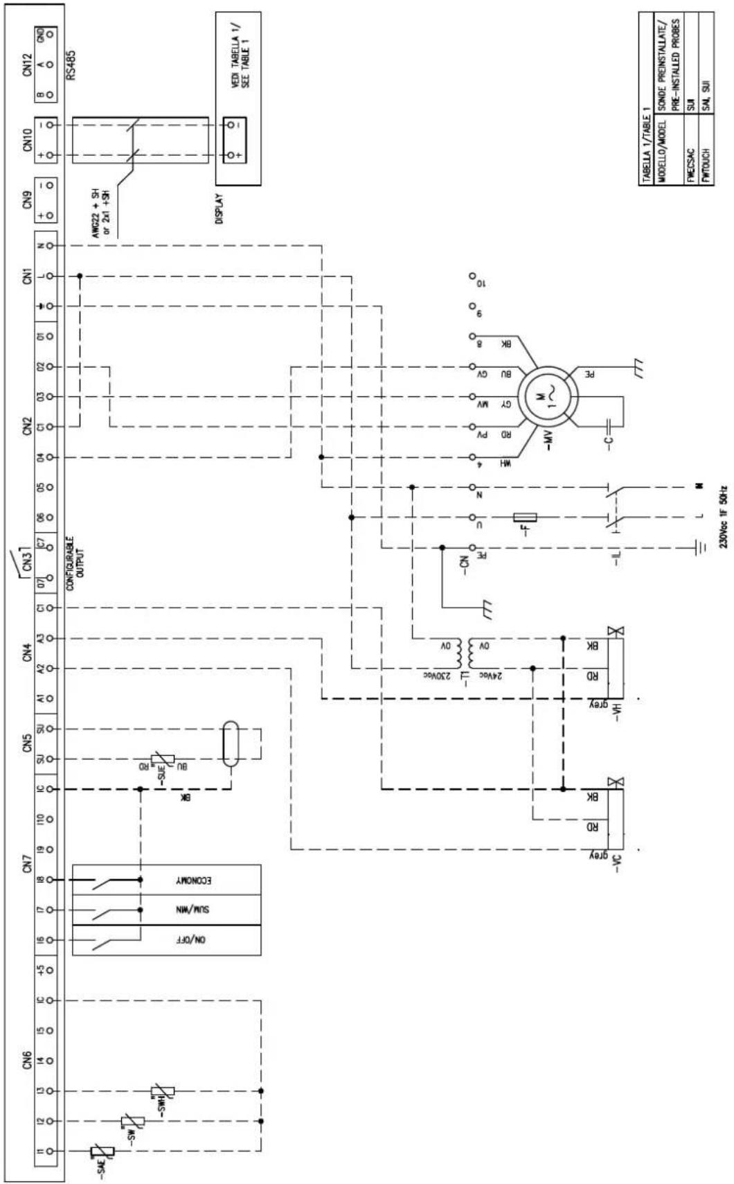DAIKIN FWB08CAFN6V3 - Specific for schemes with FWECSAP control - 24
