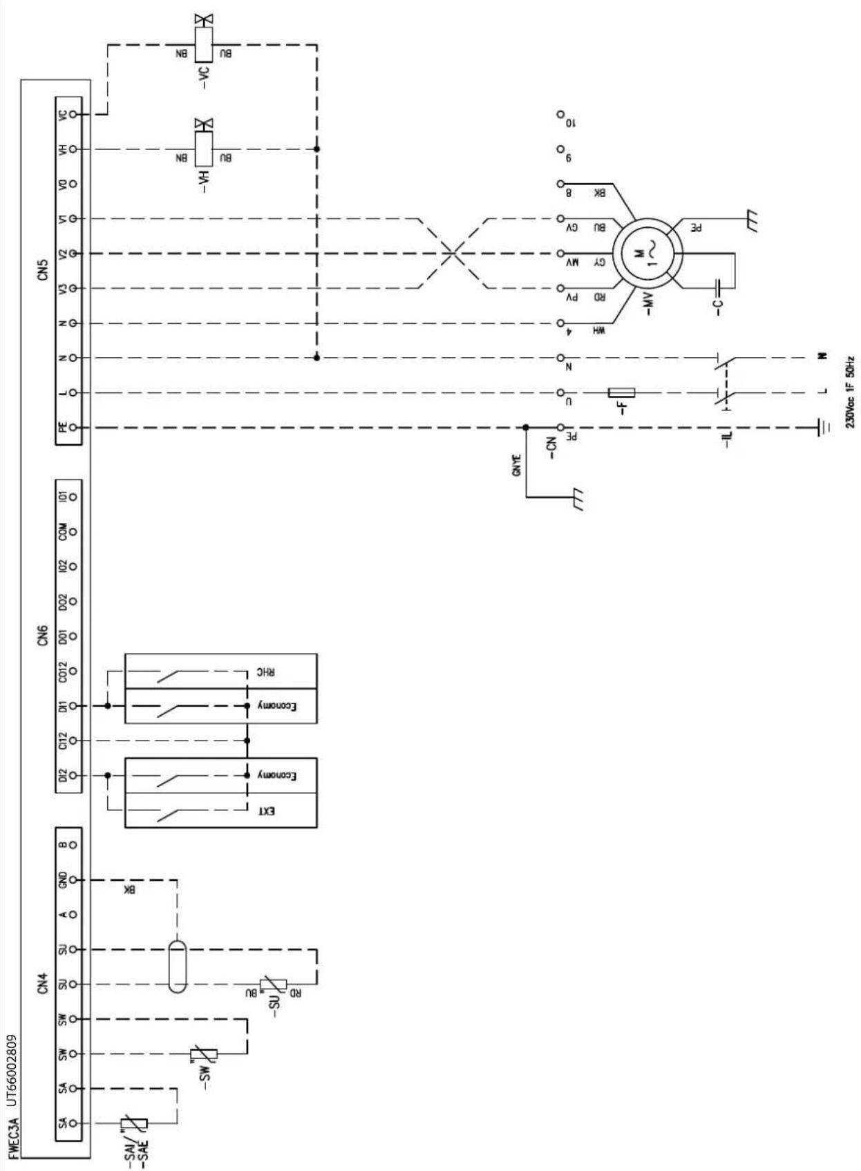 DAIKIN FWB08CAFN6V3 - Specific for schemes with FWECSAP control - 42