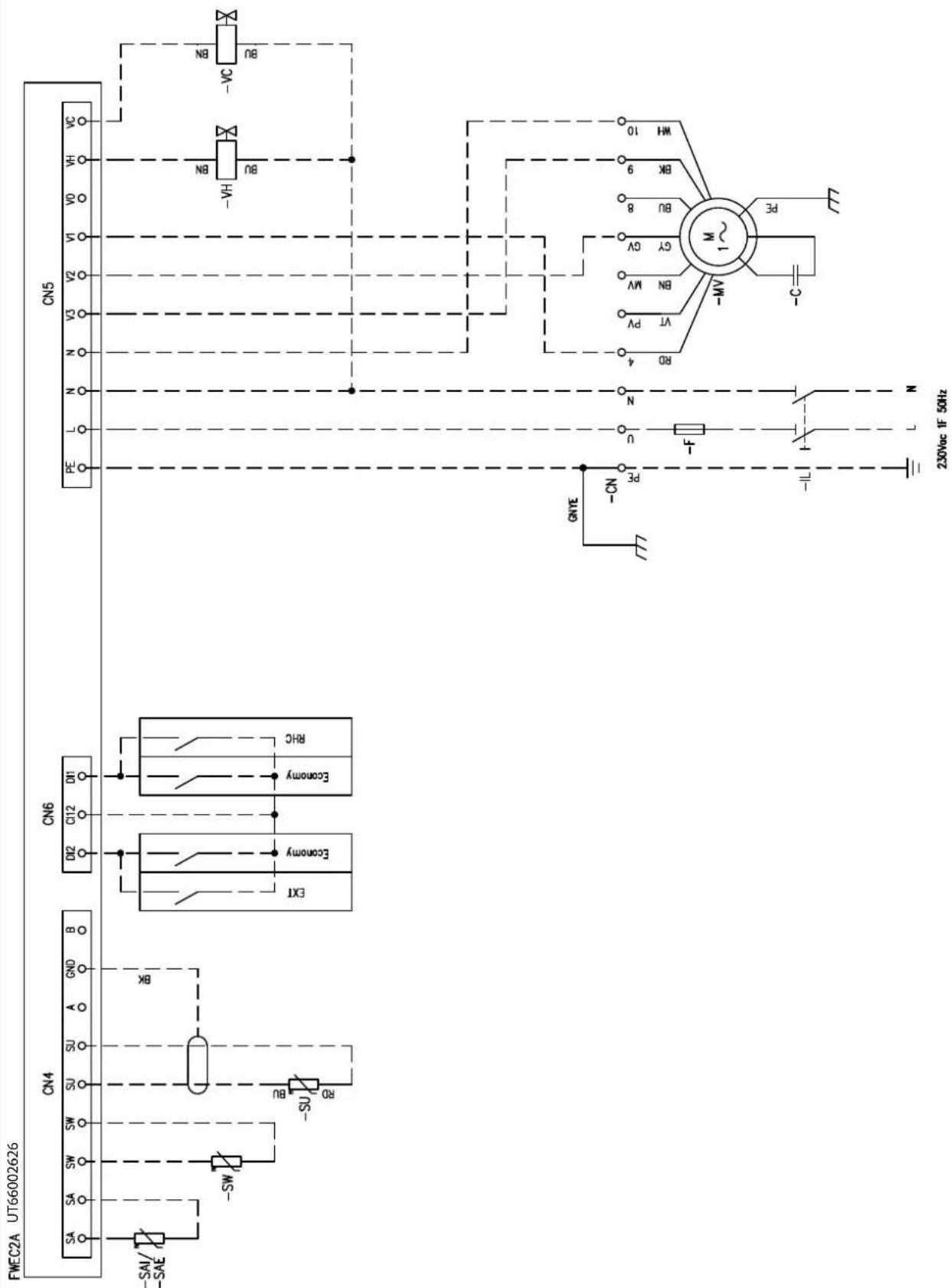 DAIKIN FWB08CAFN6V3 - Specific for schemes with FWECSAP control - 34