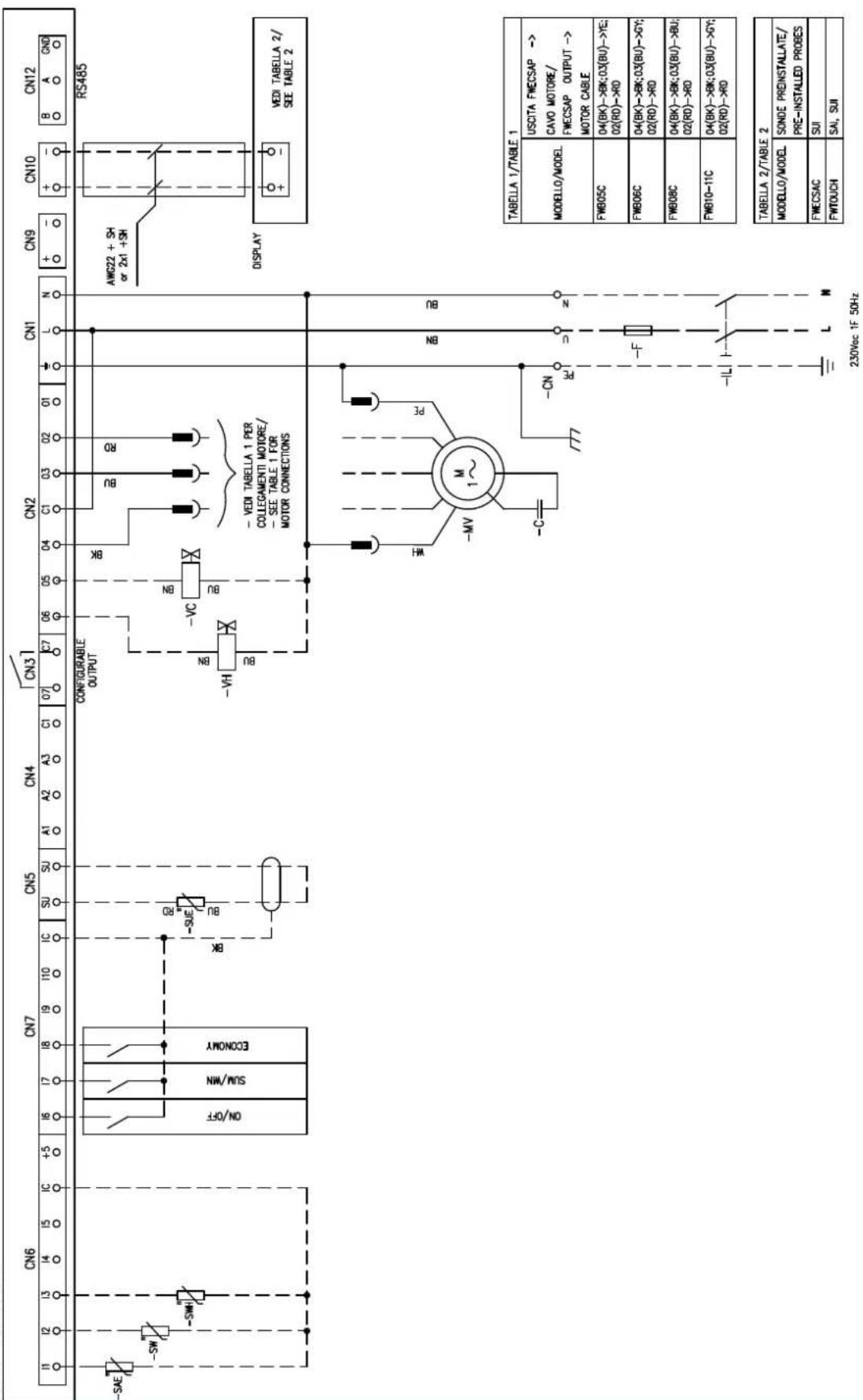 DAIKIN FWB08CAFN6V3 - Specific for schemes with FWECSAP control - 5