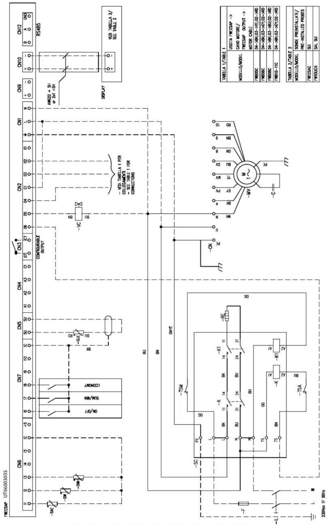 DAIKIN FWB08CAFN6V3 - Specific for schemes with FWECSAP control - 20