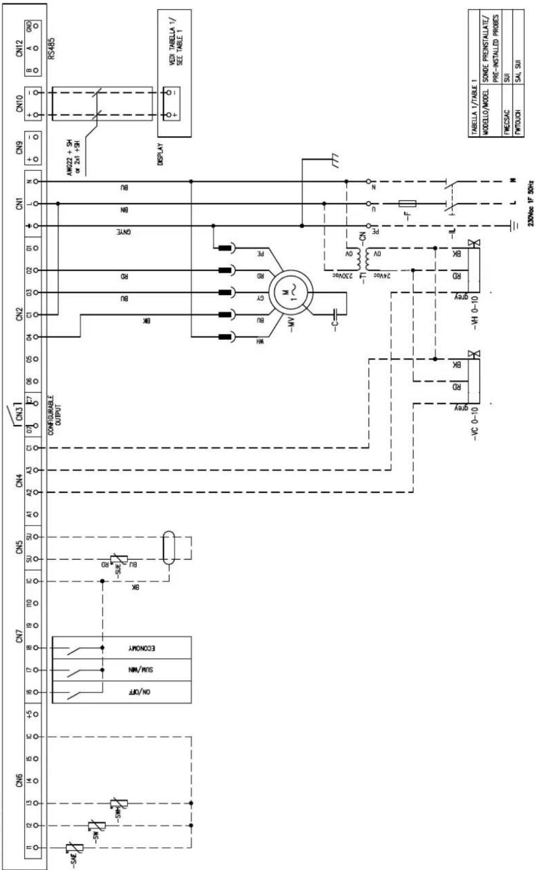 DAIKIN FWB08CAFN6V3 - Specific for schemes with FWECSAP control - 12