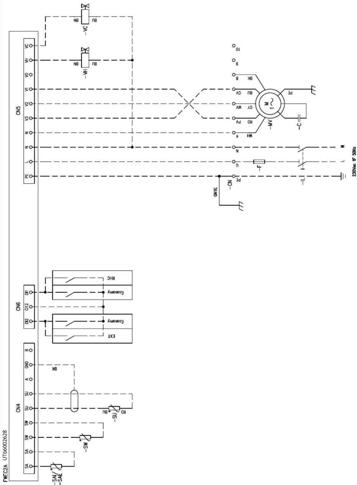 DAIKIN FWB08CAFN6V3 - Specific for schemes with FWECSAP control - 36