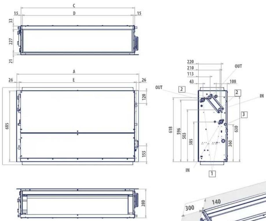DAIKIN FWB08CAFN6V3 - TÖMEG ADATOK - 1