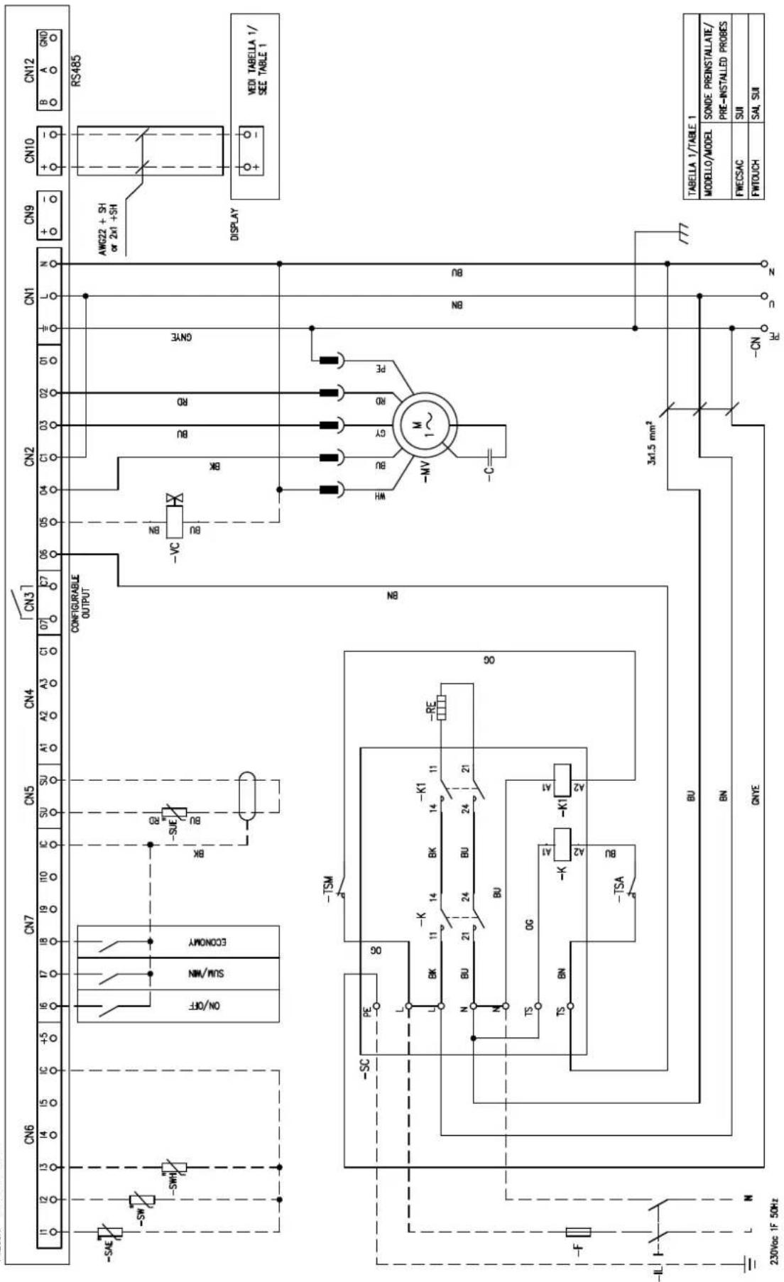 DAIKIN FWB08CAFN6V3 - Specific for schemes with FWECSAP control - 9