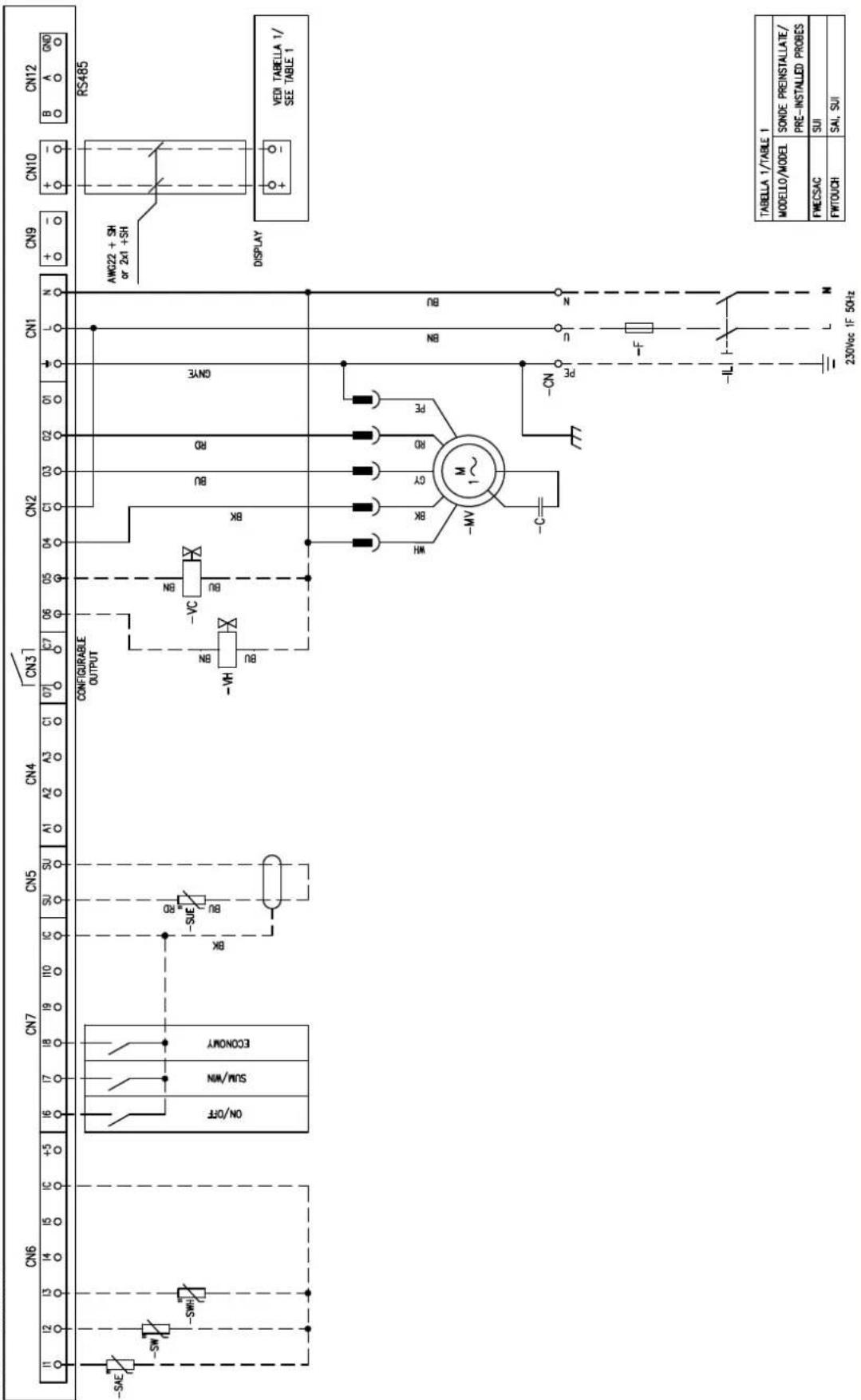 DAIKIN FWB08CAFN6V3 - Specific for schemes with FWECSAP control - 4