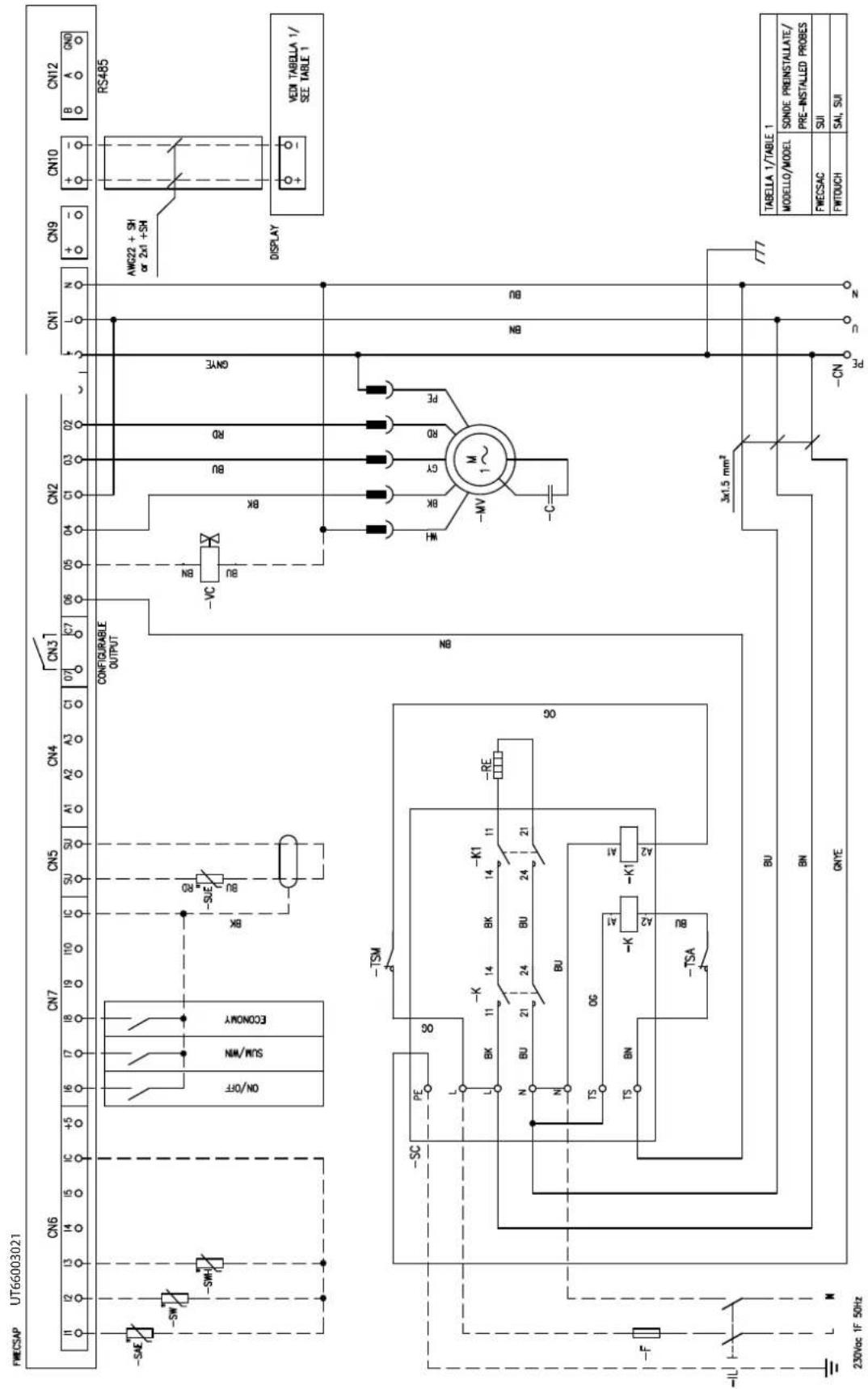 DAIKIN FWB08CAFN6V3 - Specific for schemes with FWECSAP control - 7