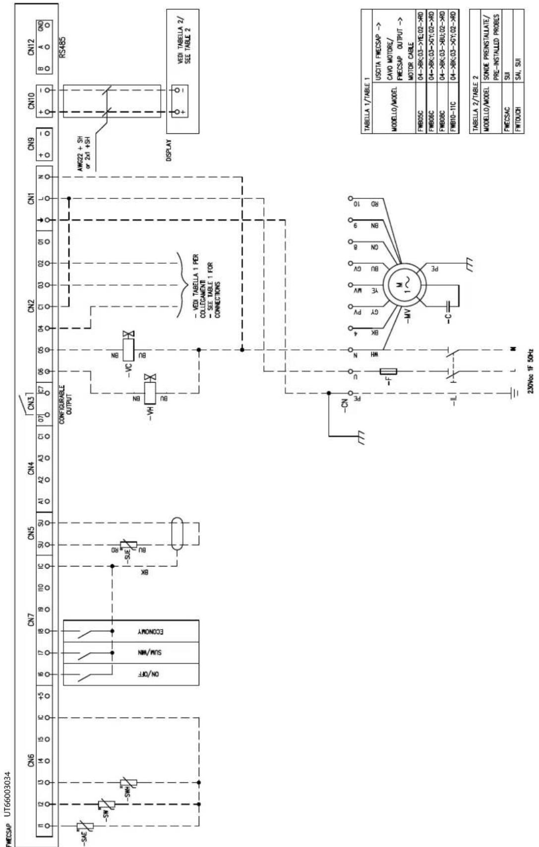 DAIKIN FWB08CAFN6V3 - Specific for schemes with FWECSAP control - 17