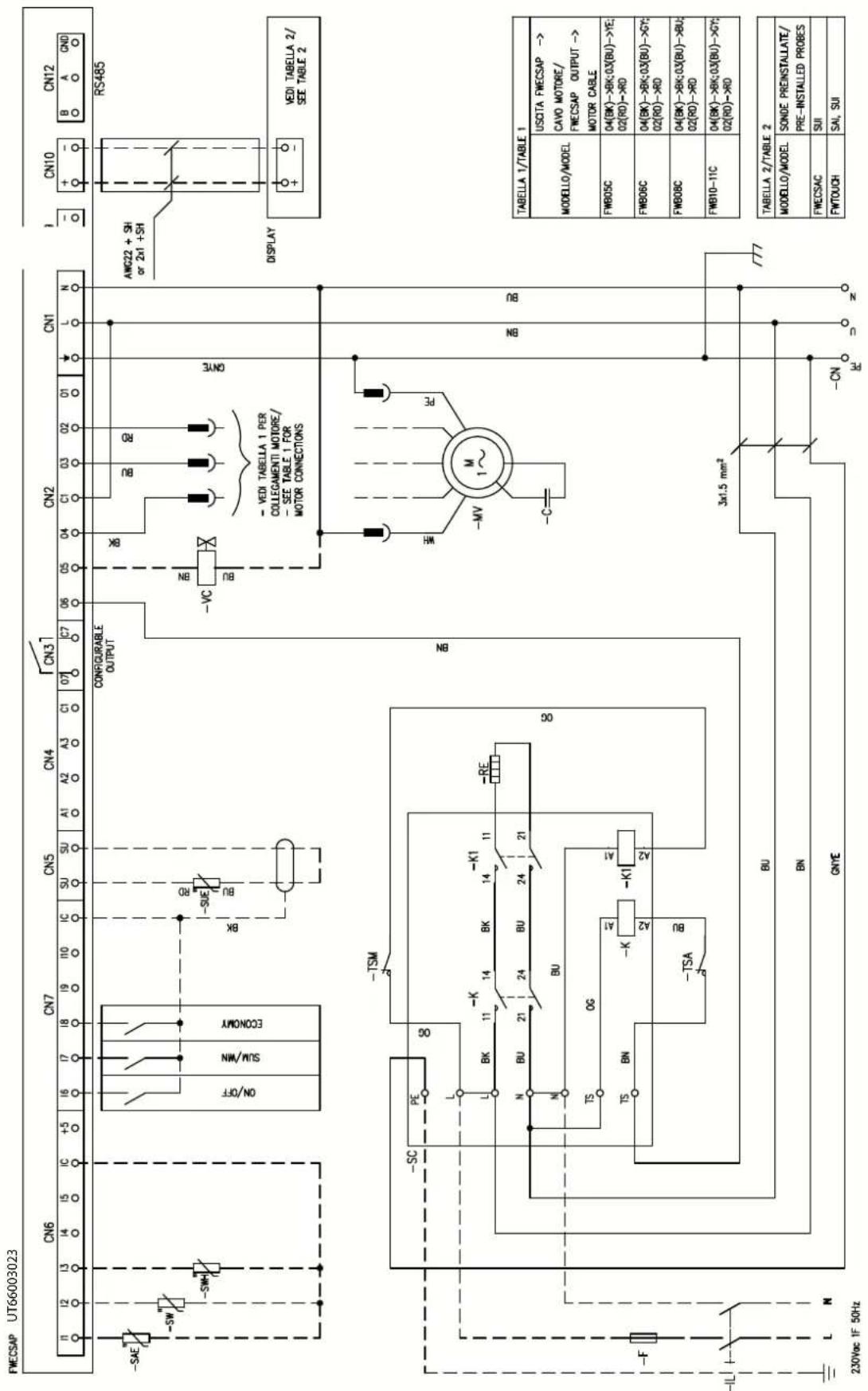 DAIKIN FWB17CAFN6V3 - Specific for schemes with FWECSAP control - 7