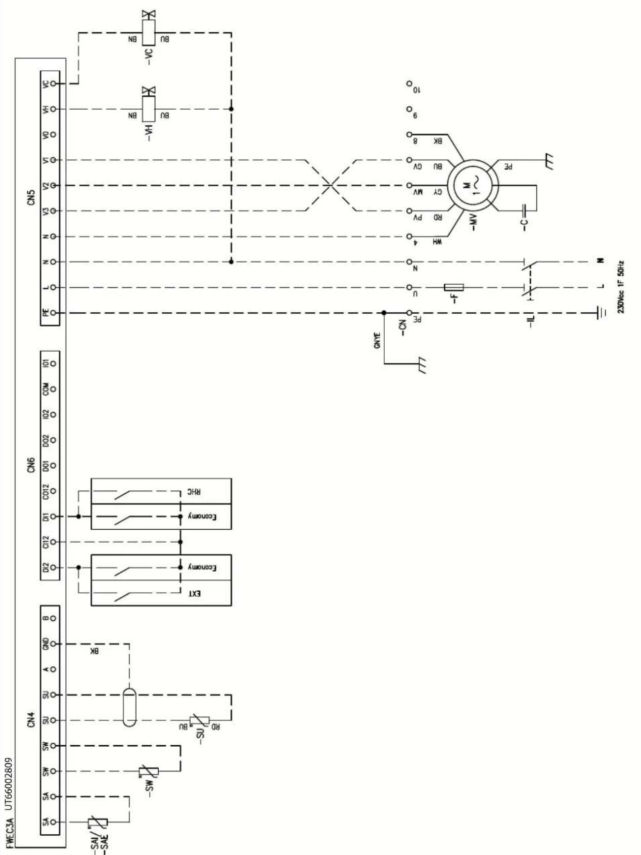 DAIKIN FWB17CAFN6V3 - Specific for schemes with FWECSAP control - 41