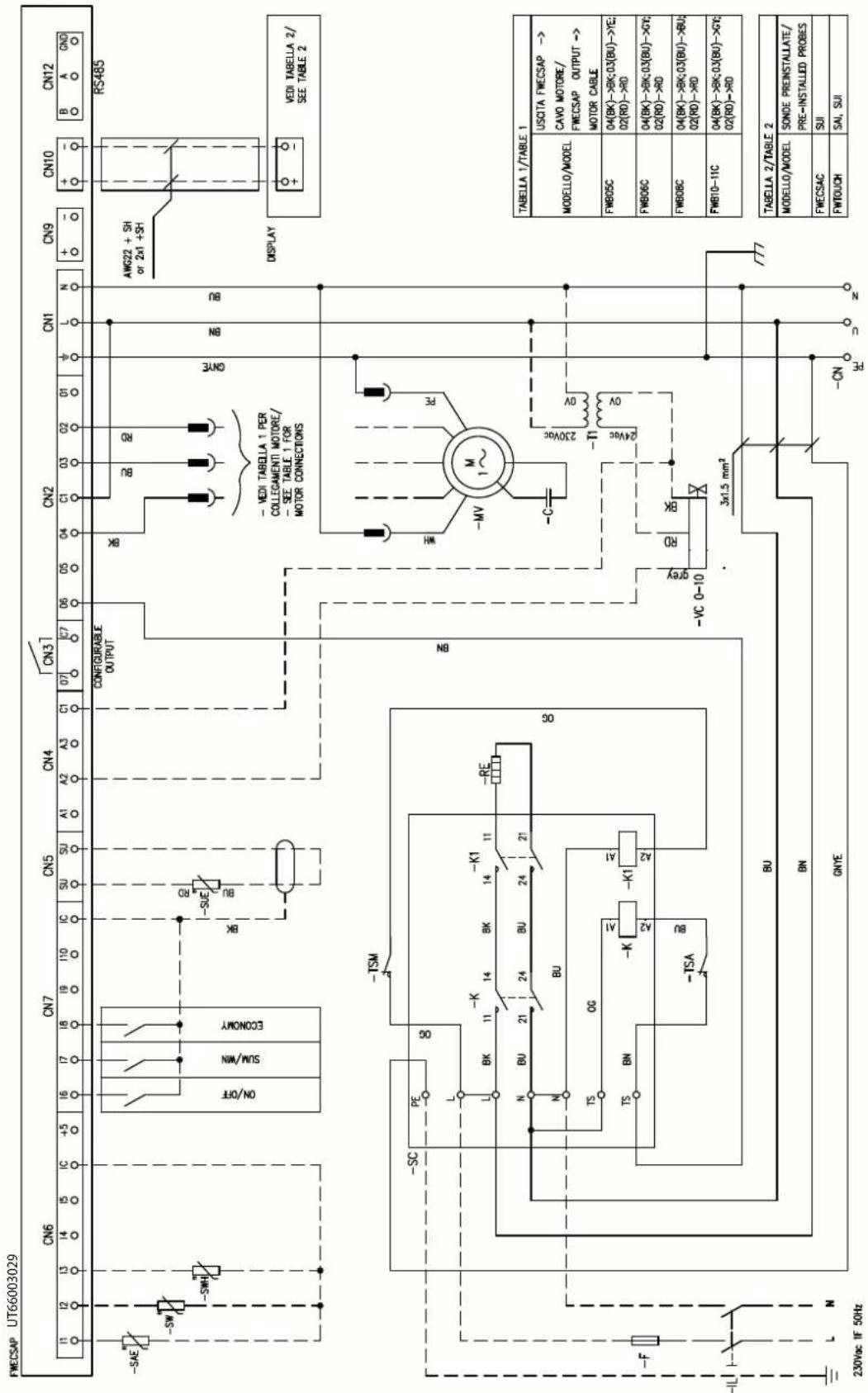 DAIKIN FWB17CAFN6V3 - Specific for schemes with FWECSAP control - 13