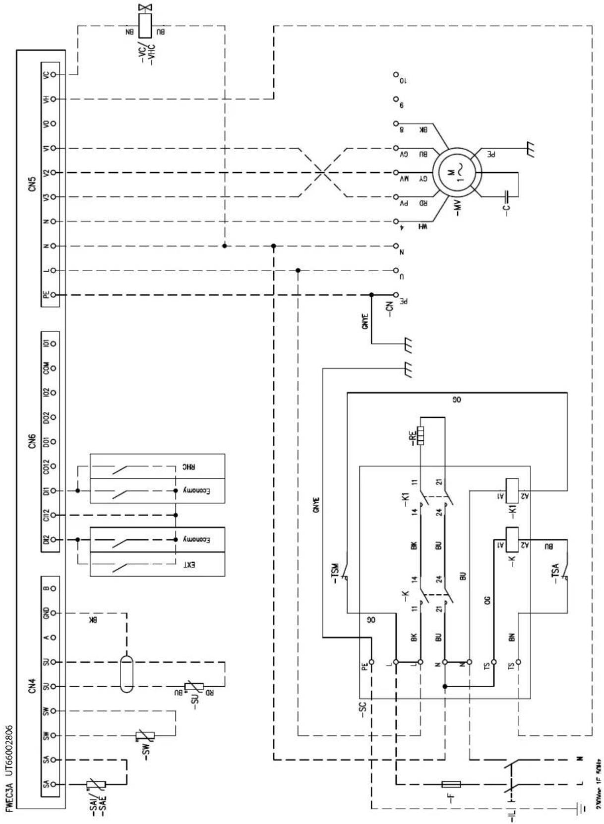DAIKIN FWB17CAFN6V3 - Specific for schemes with FWECSAP control - 44