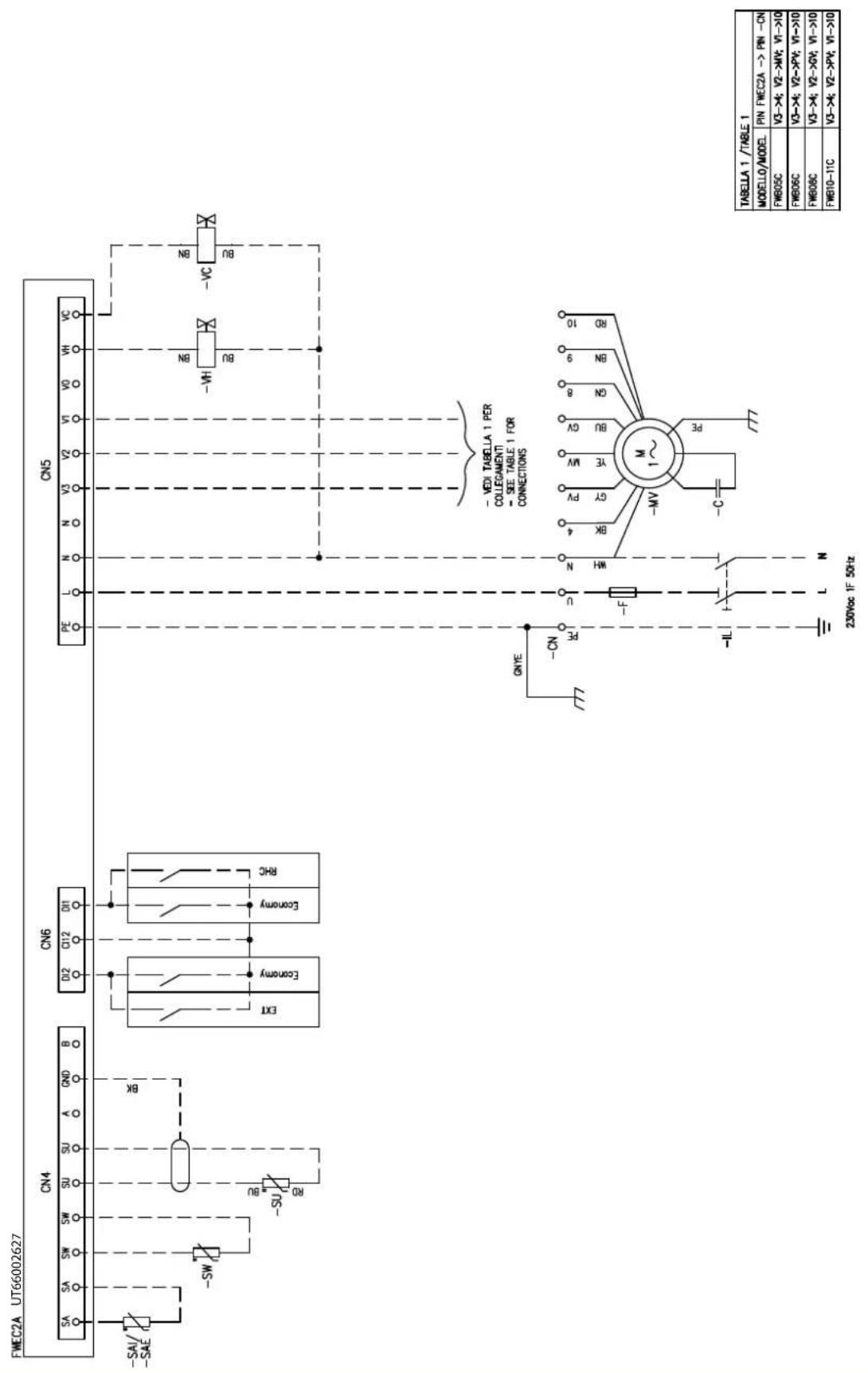 DAIKIN FWB17CAFN6V3 - Specific for schemes with FWECSAP control - 34