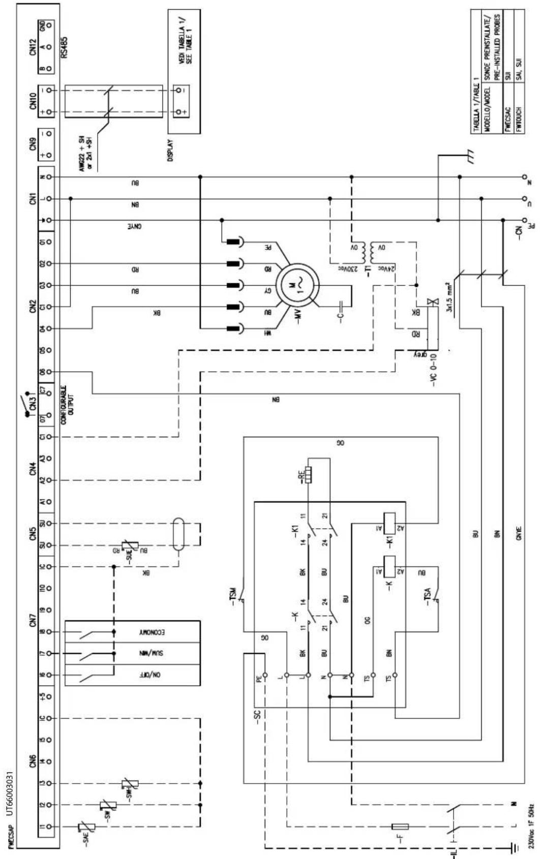 DAIKIN FWB17CAFN6V3 - Specific for schemes with FWECSAP control - 14