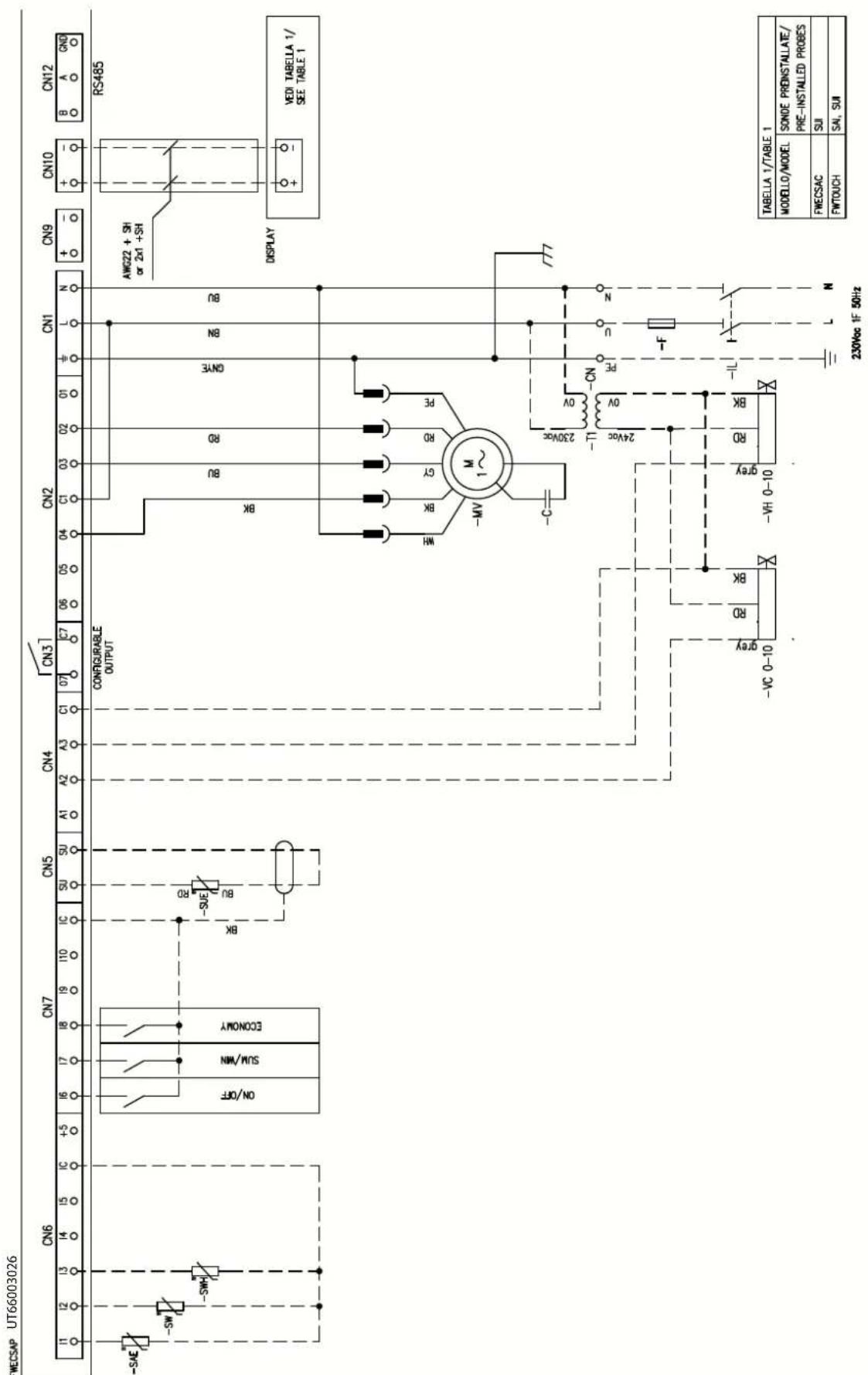 DAIKIN FWB17CAFN6V3 - Specific for schemes with FWECSAP control - 9