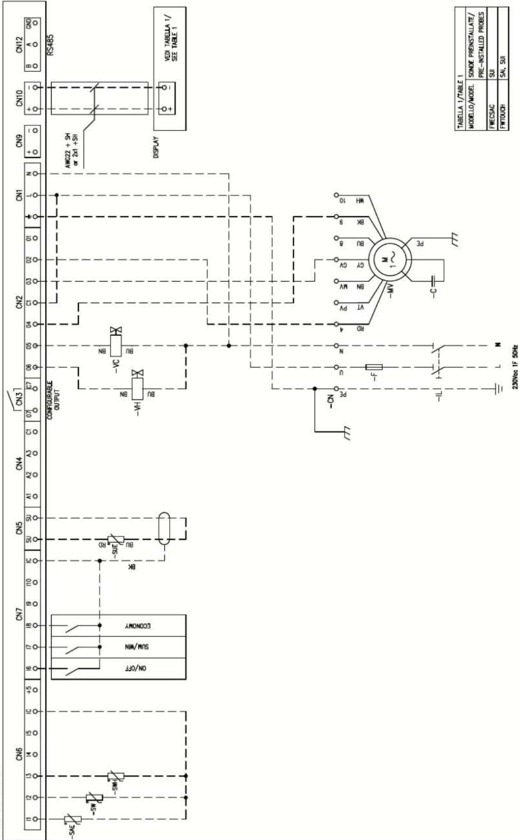 DAIKIN FWB17CAFN6V3 - Specific for schemes with FWECSAP control - 15