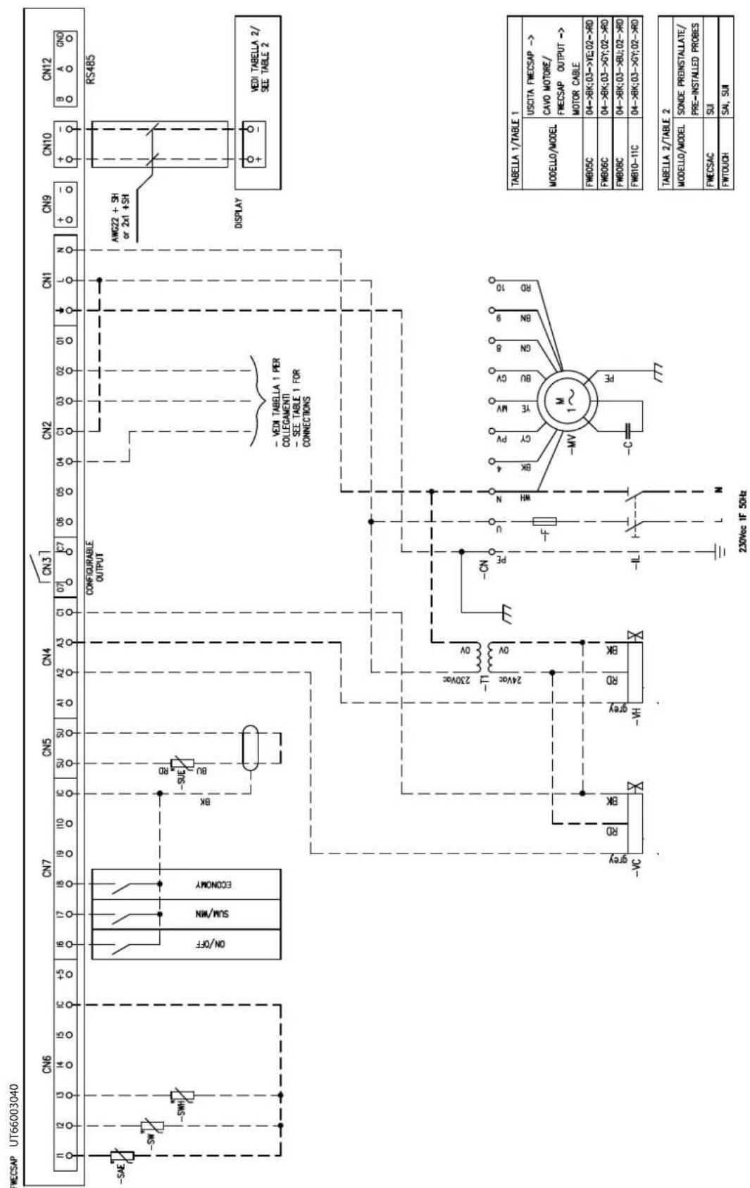 DAIKIN FWB17CAFN6V3 - Specific for schemes with FWECSAP control - 22