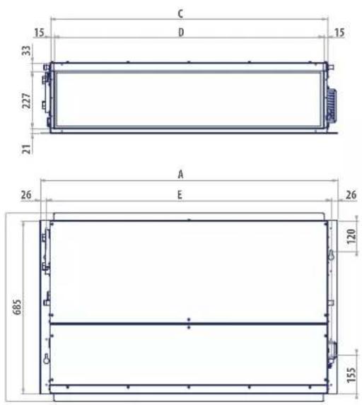 DAIKIN FWB05CATN6V3 - TÖMEG ADATOK - 1