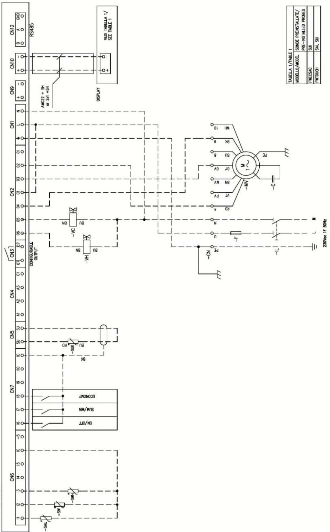 DAIKIN FWB05CATN6V3 - Specific for schemes with FWECSAP control - 16