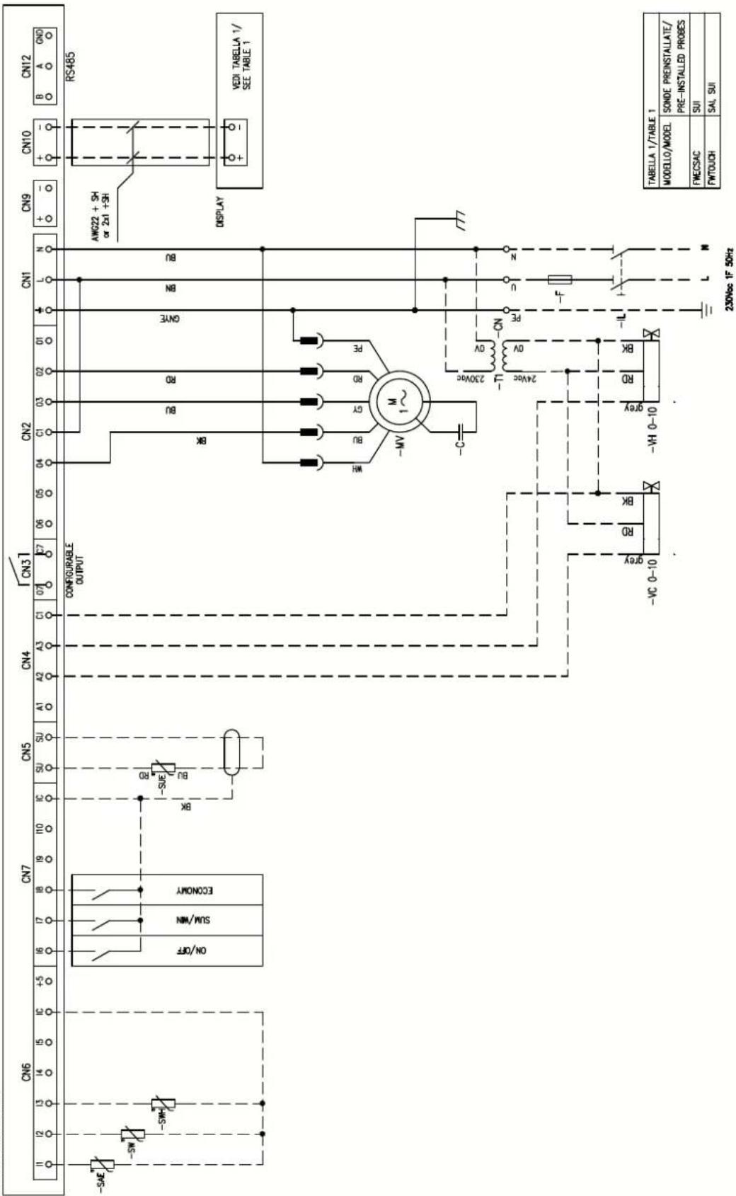 DAIKIN FWB05CATN6V3 - Specific for schemes with FWECSAP control - 12