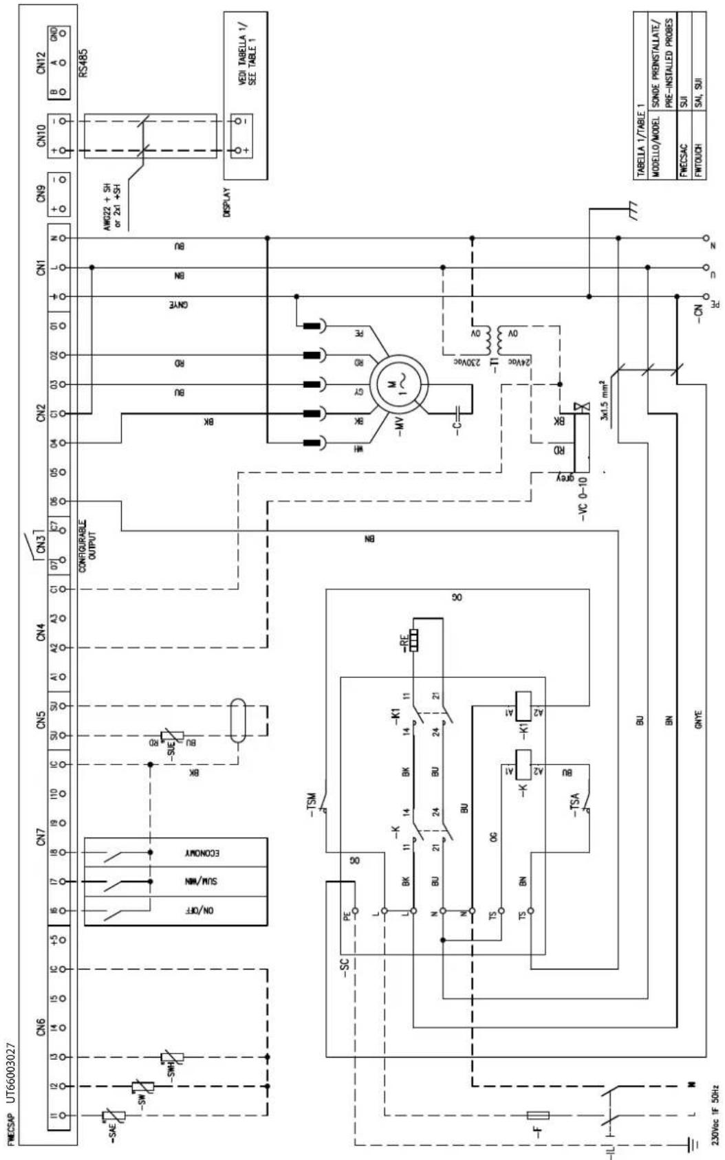 DAIKIN FWB05CATN6V3 - Specific for schemes with FWECSAP control - 13