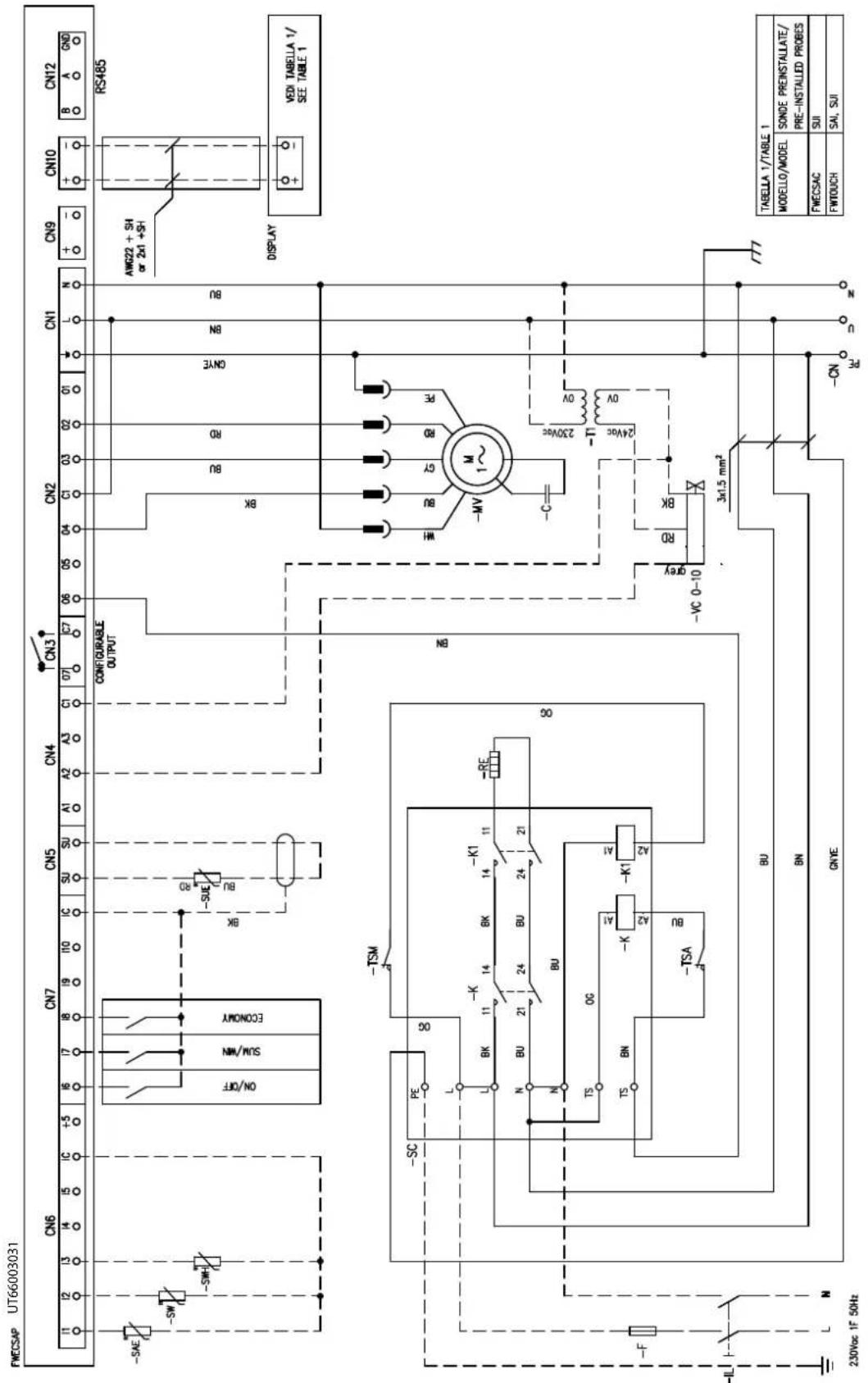 DAIKIN FWB04CAFN6V3 - Specific for schemes with FWECSAP control - 15