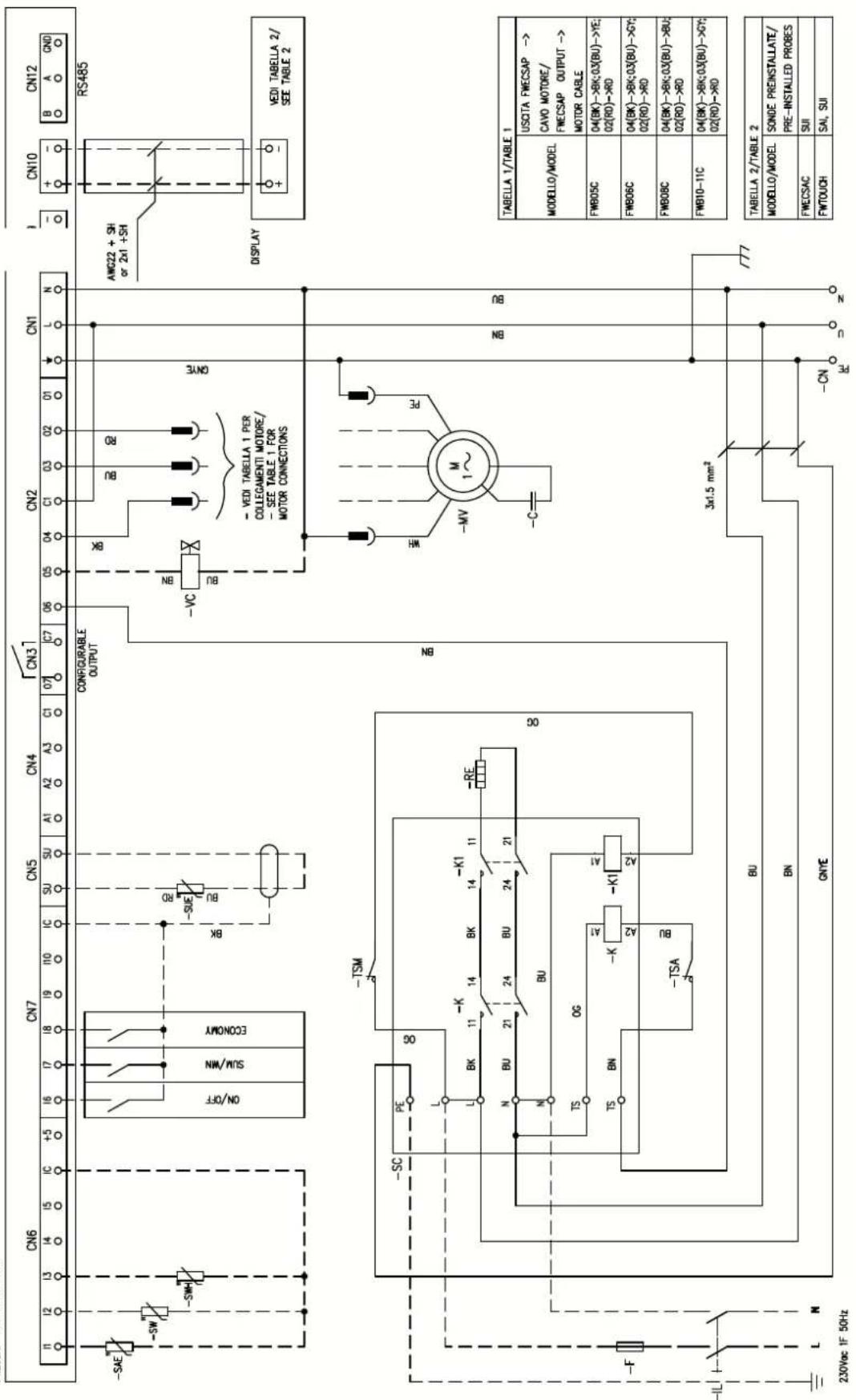 DAIKIN FWB04CAFN6V3 - Specific for schemes with FWECSAP control - 8