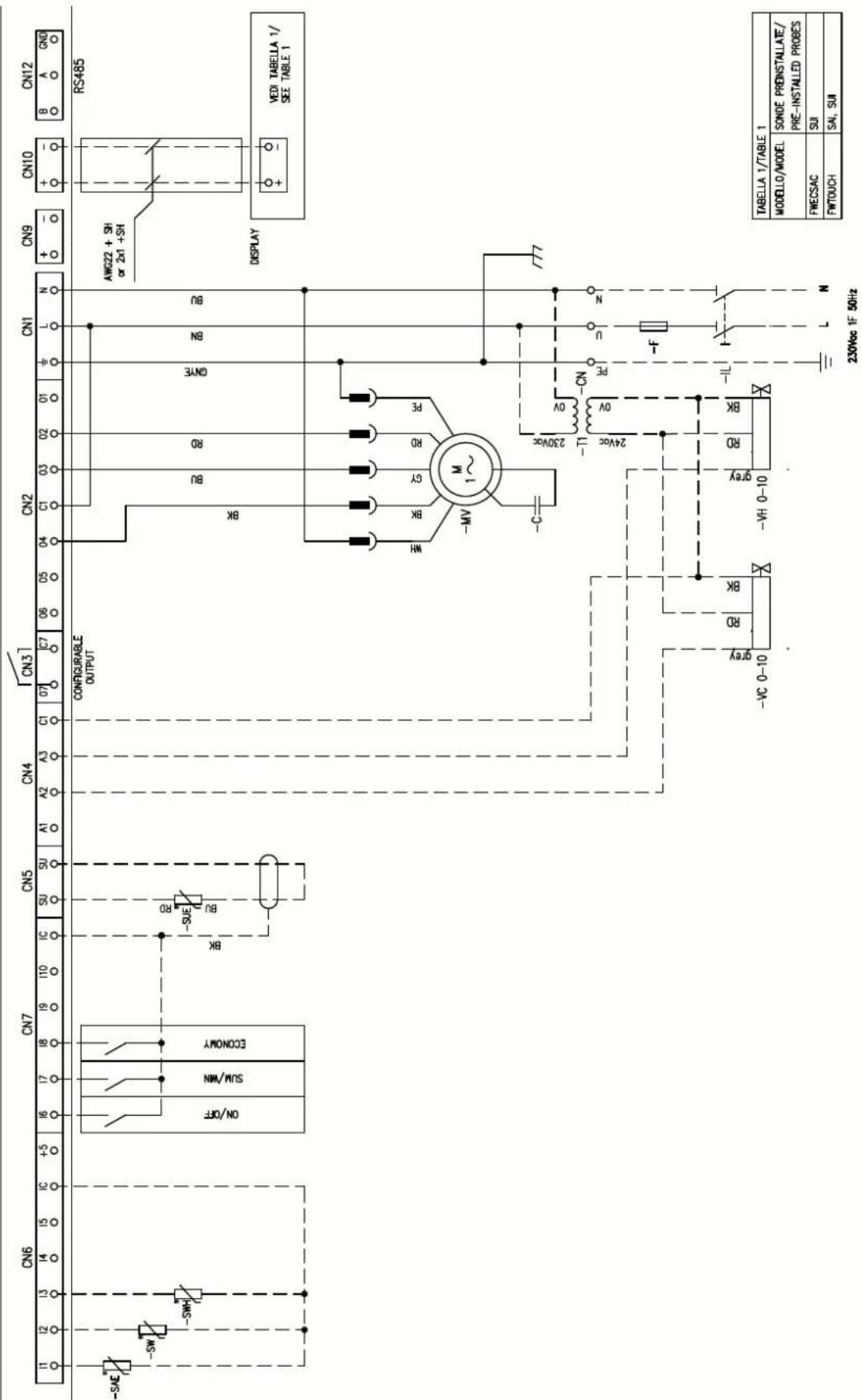 DAIKIN FWB04CAFN6V3 - Specific for schemes with FWECSAP control - 10